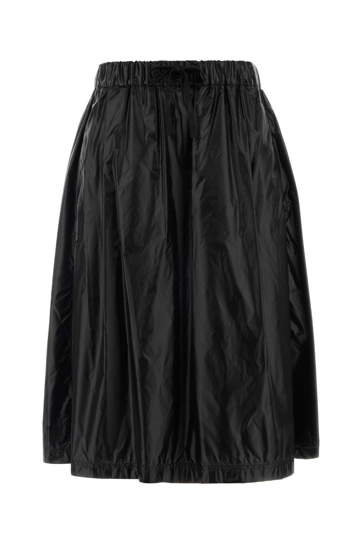 herno black nylon skirt