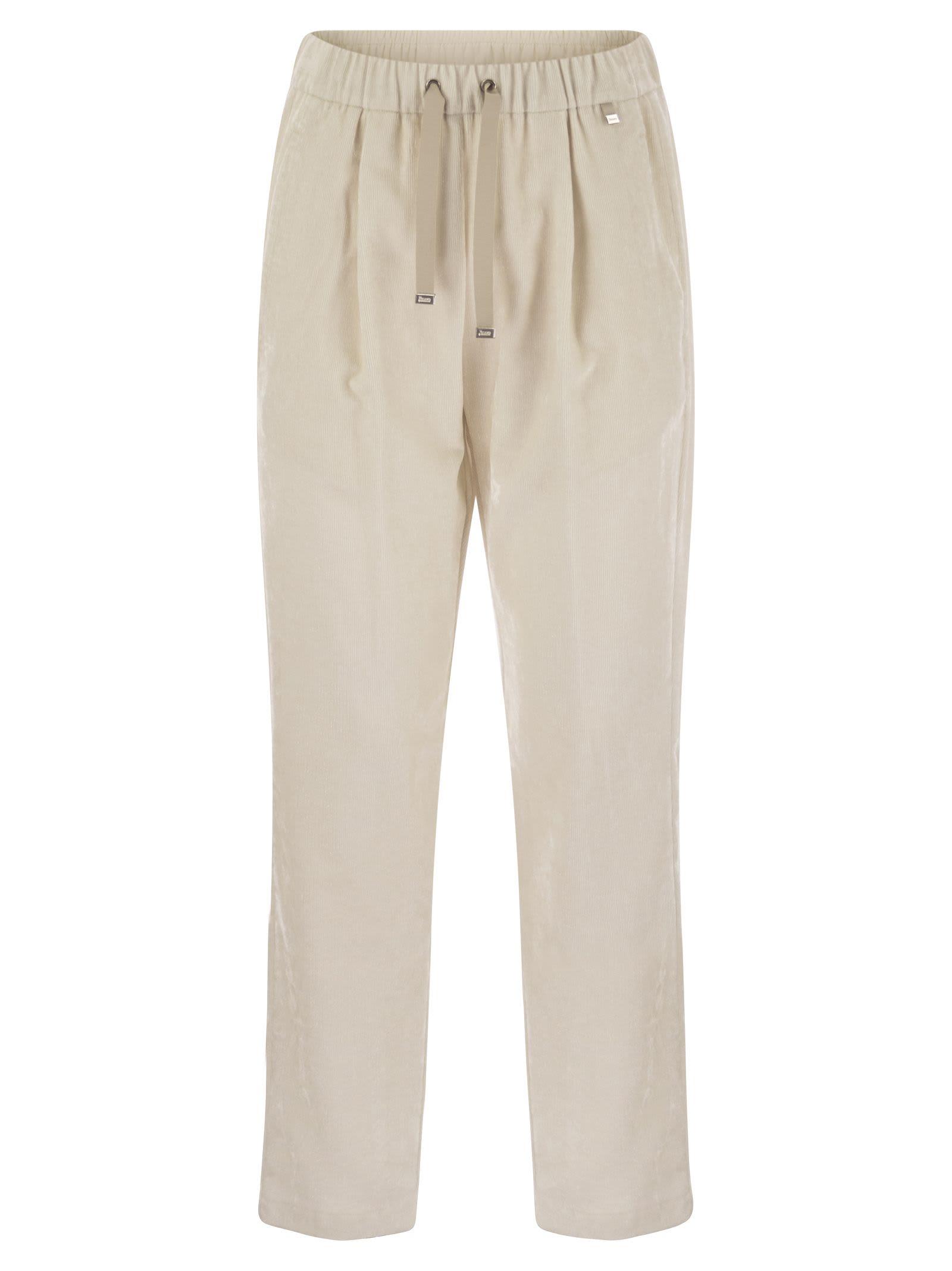 herno bright corduroy resort trousers