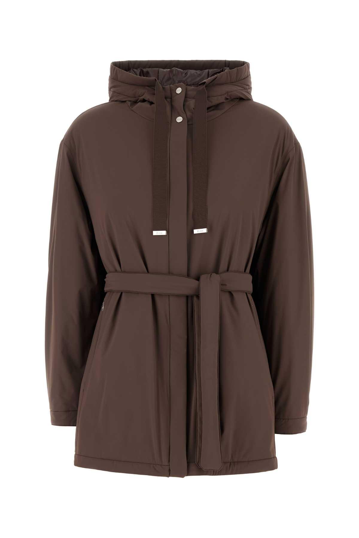 herno brown stretch nylon jacket