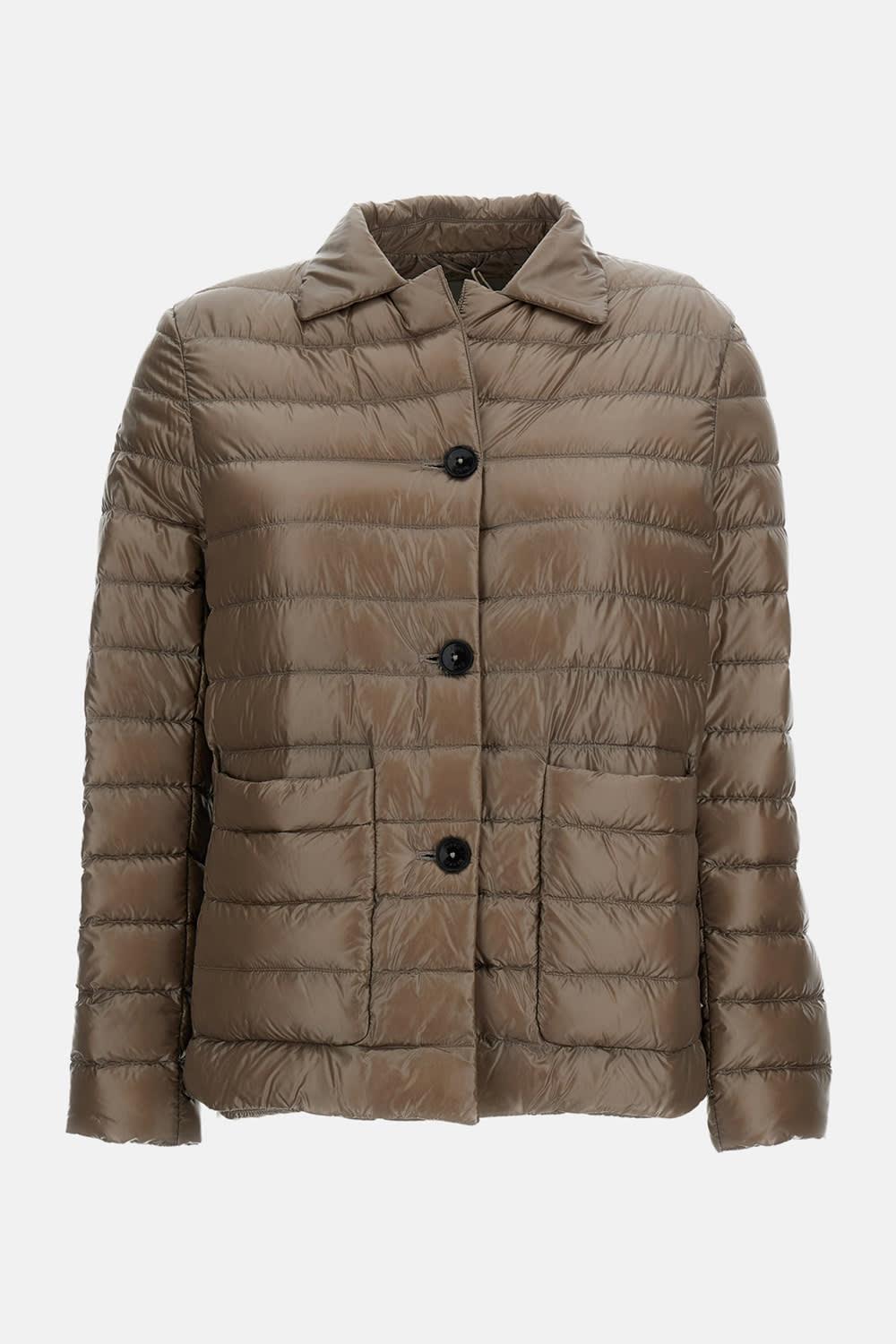 herno button-up down jacket