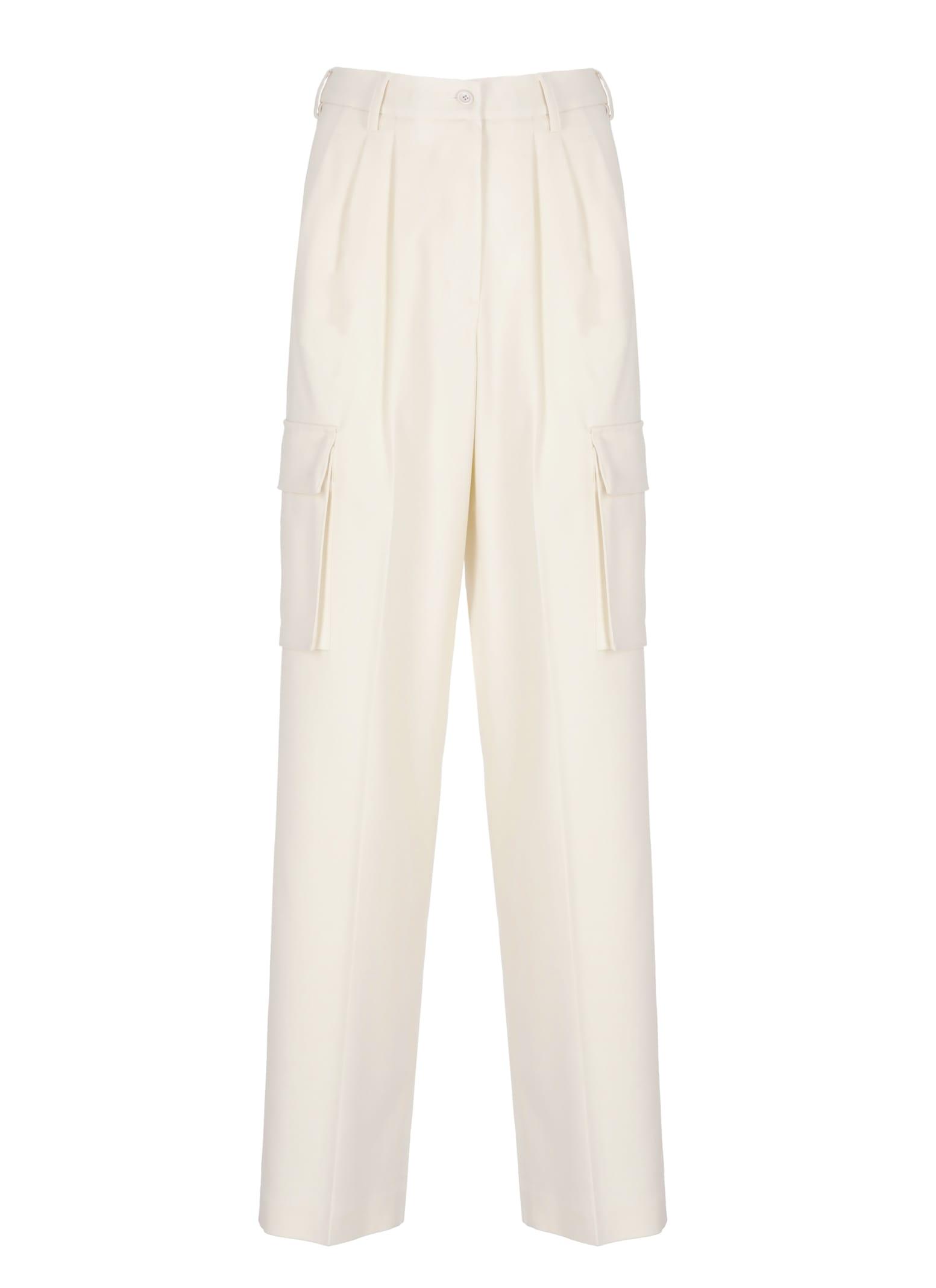 herno cargo pants with pleats