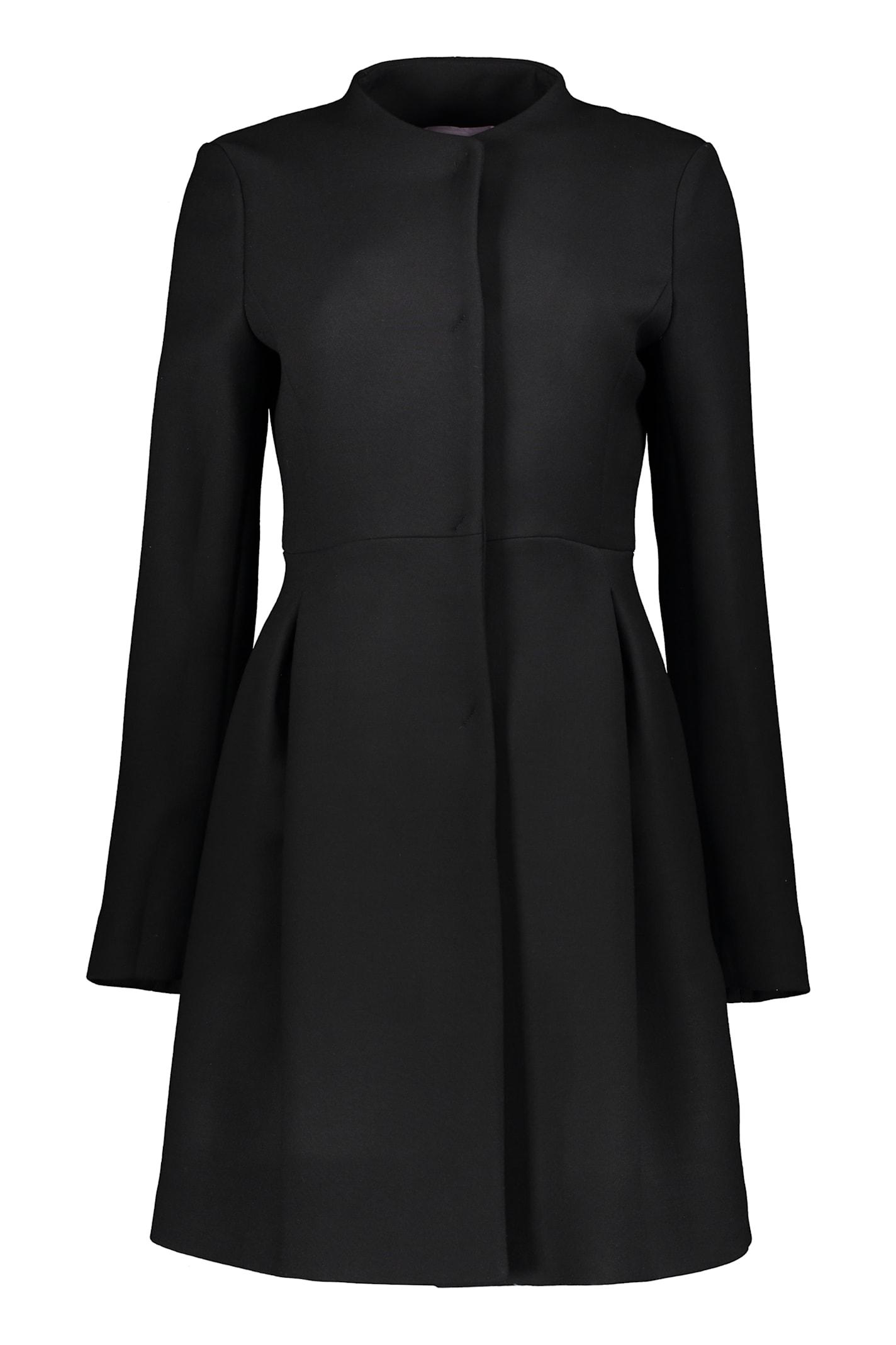 herno coat in virgin wool