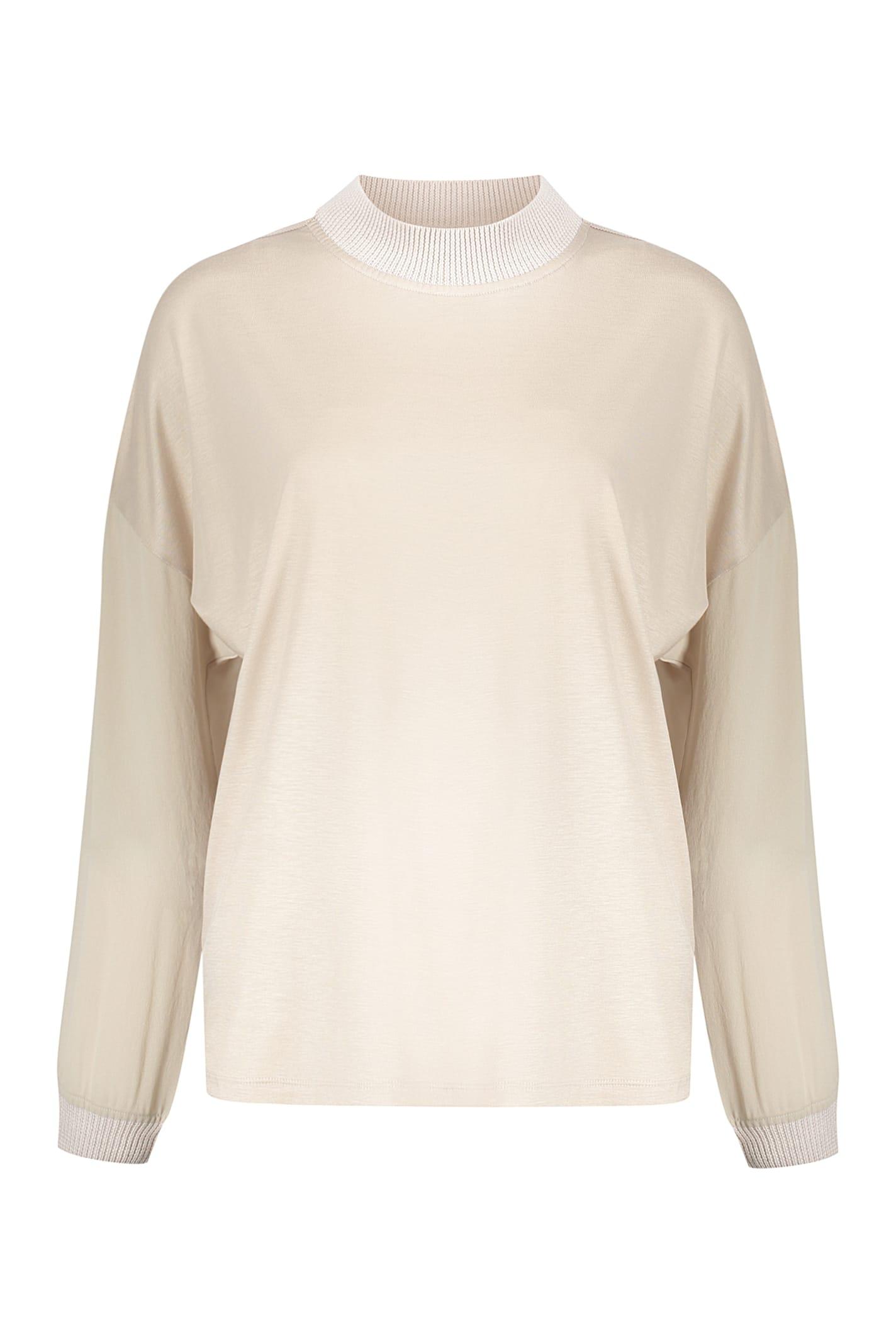 herno crew-neck blouse