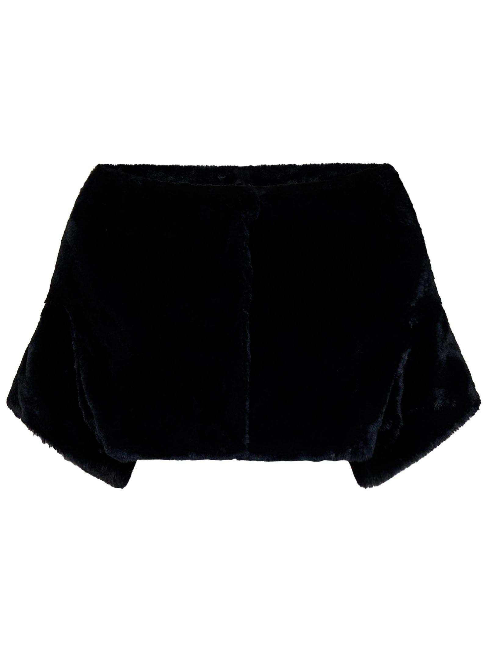 herno cropped black cape