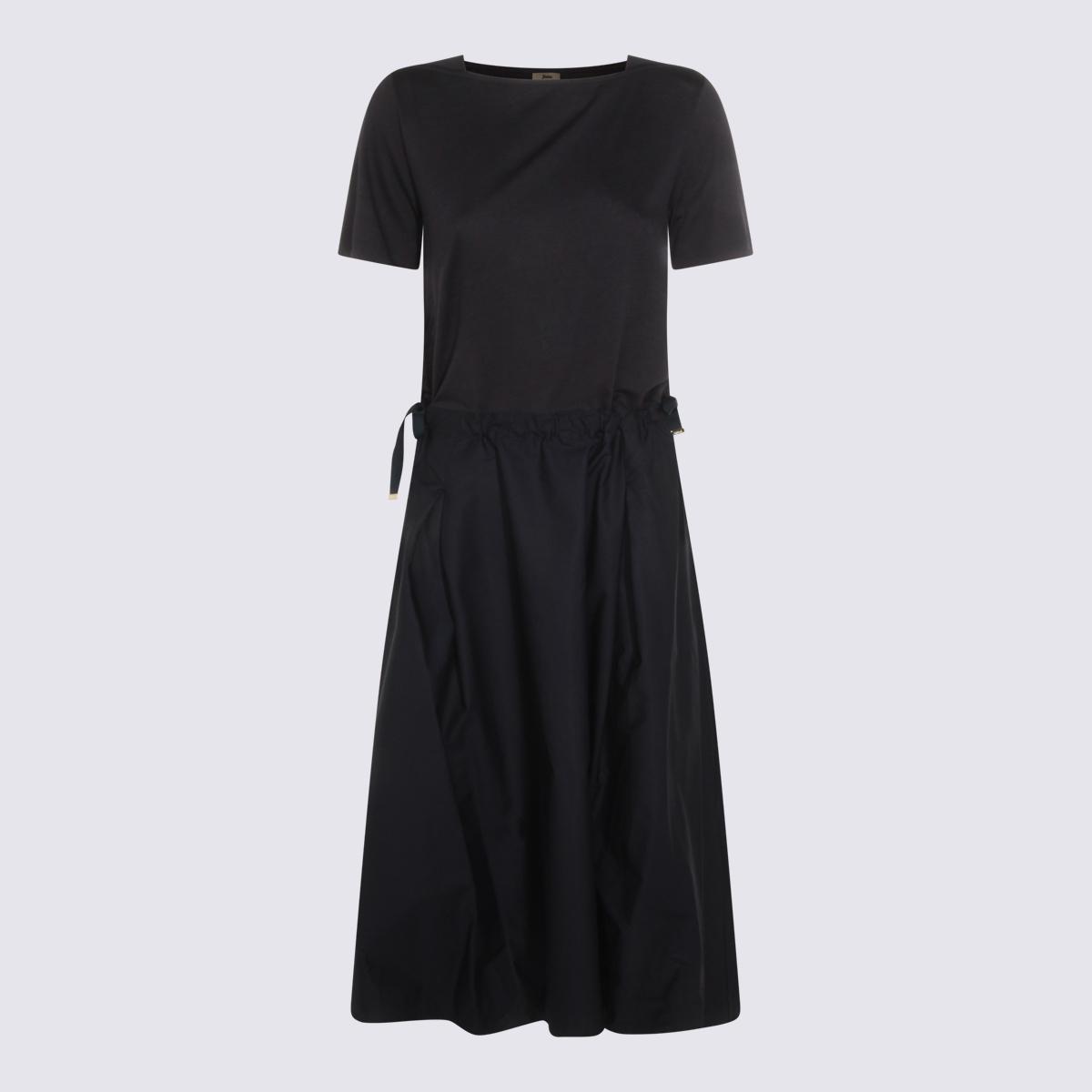 herno dresses blue _100 % co - women