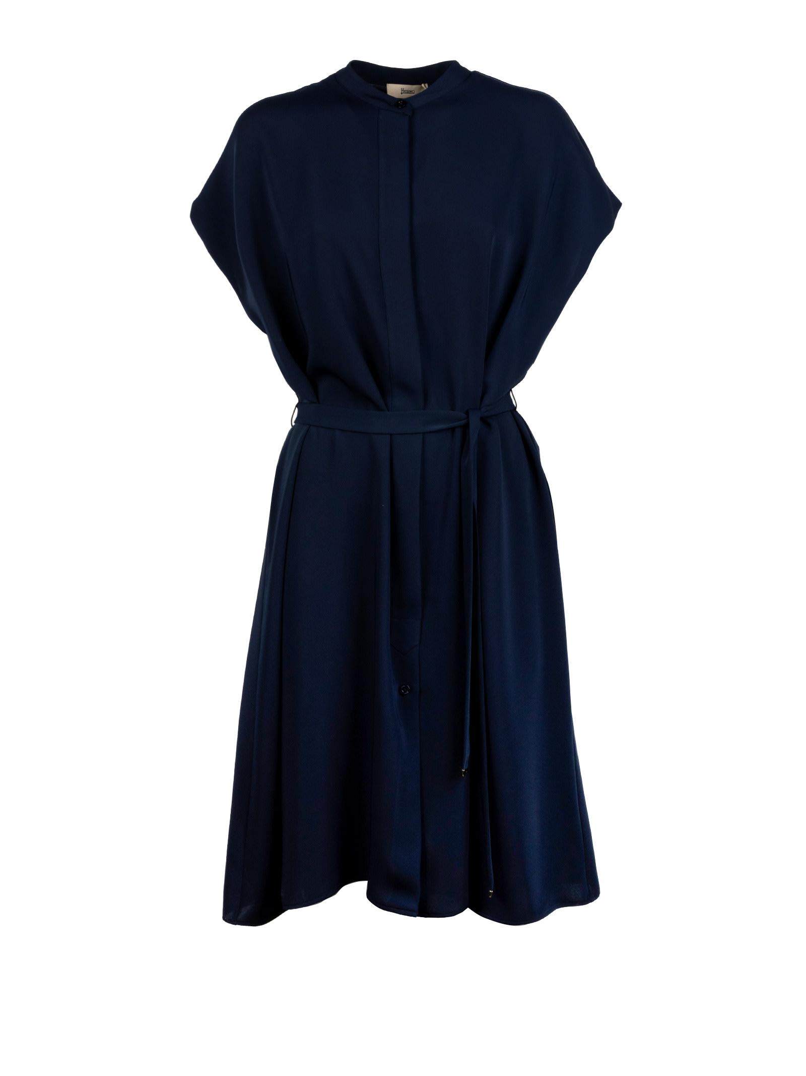 herno dresses blue