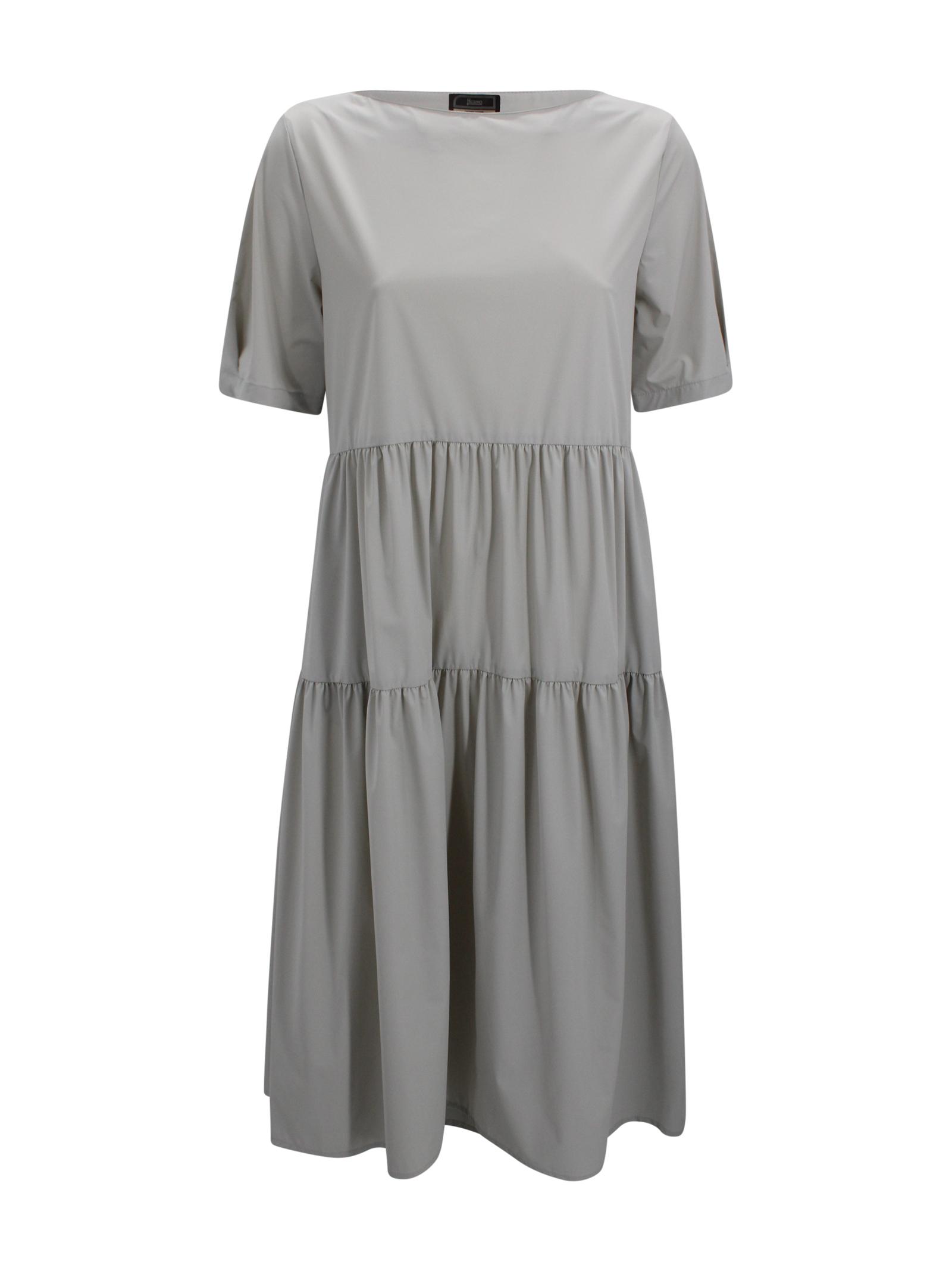 herno dresses grey polyamide - women
