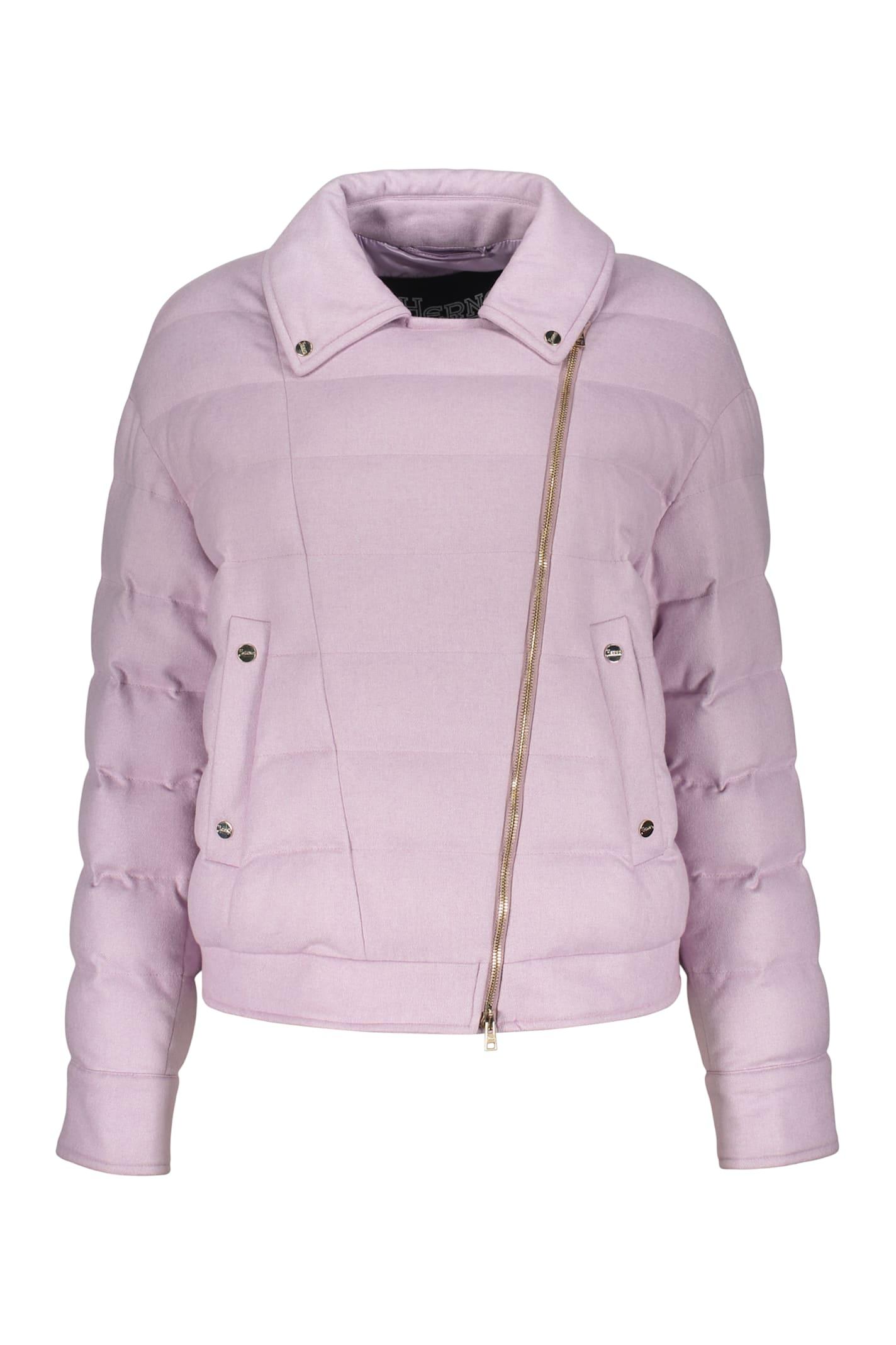 herno elegant pink padded jacket for a sophisticated look
