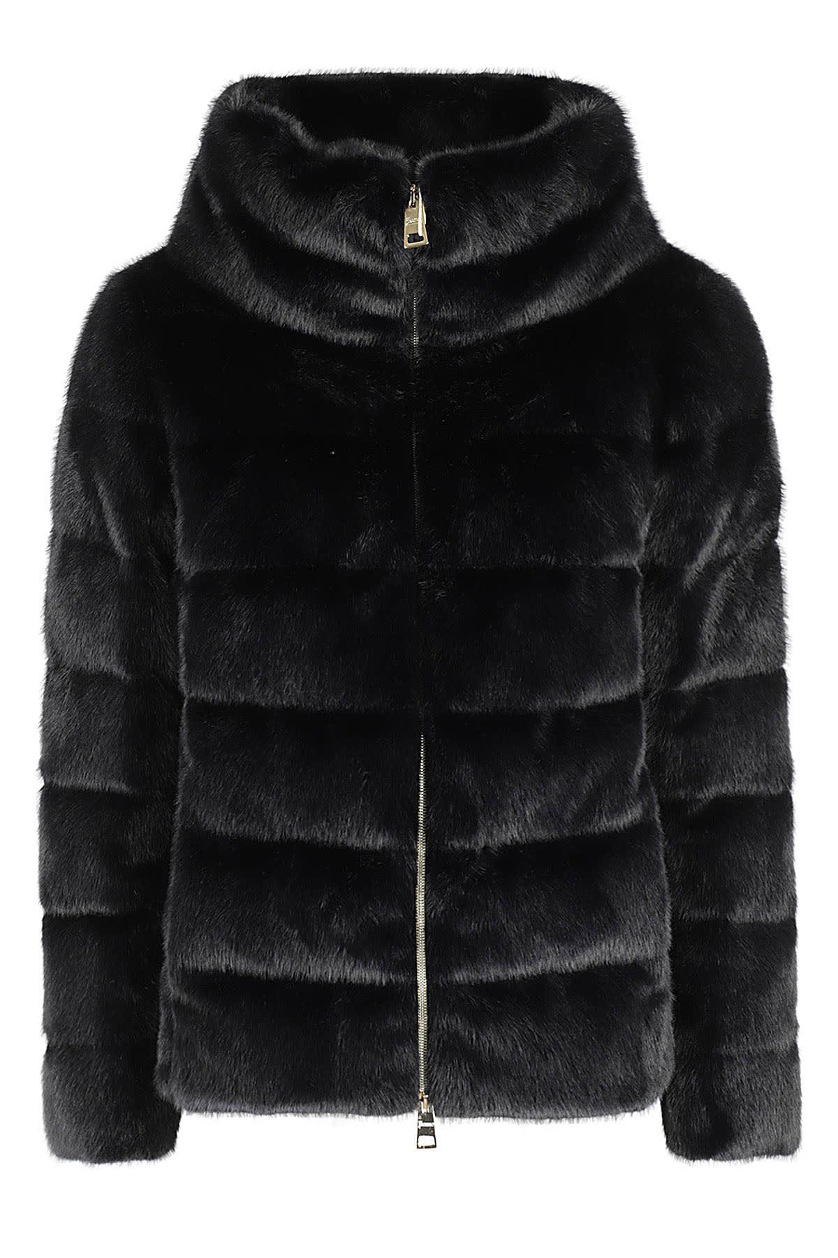 herno faux fur cape