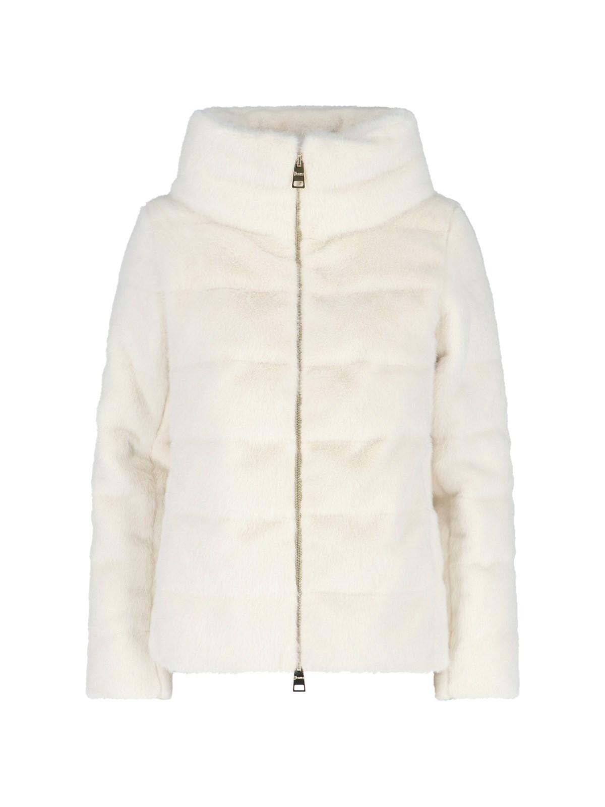 herno faux fur down jacket