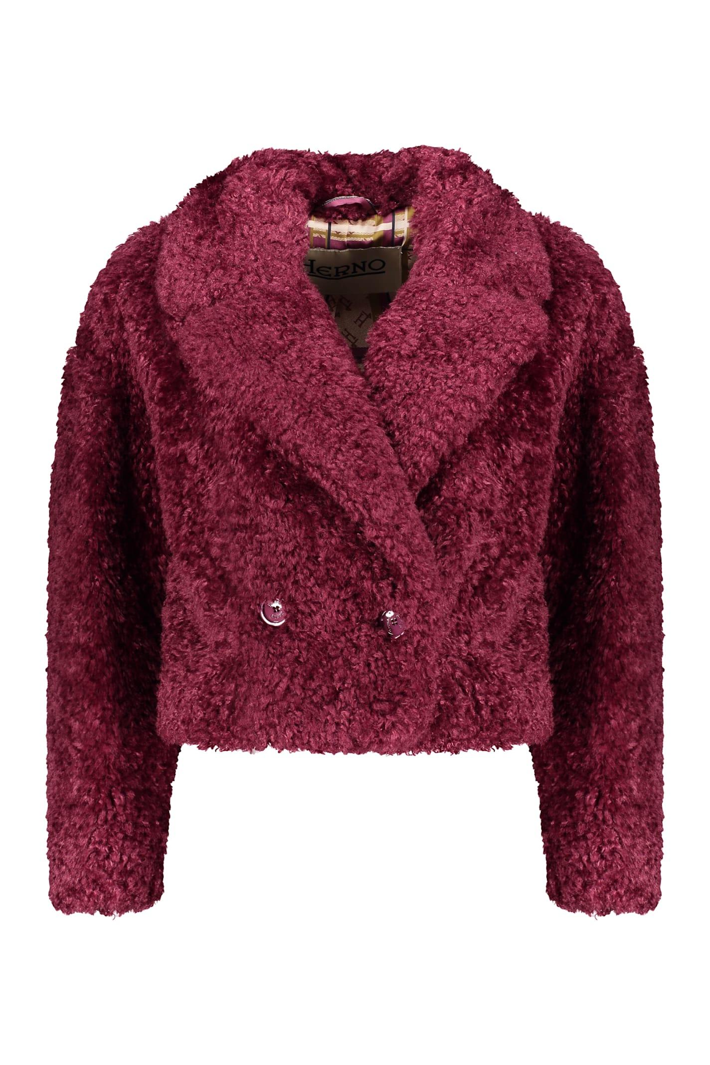 herno faux fur jacket