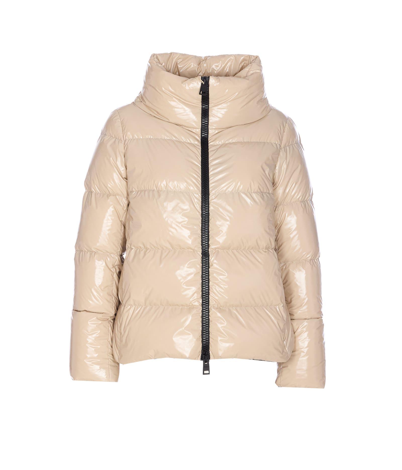 herno gloss cape down jacket