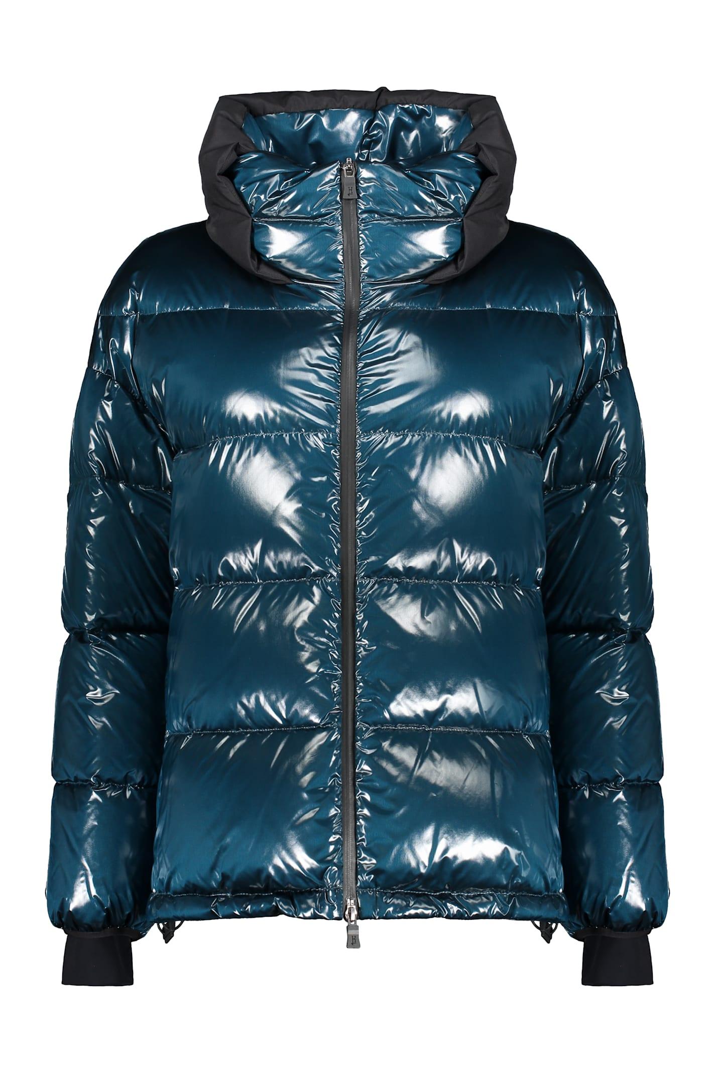 herno glossy nylon down jacket