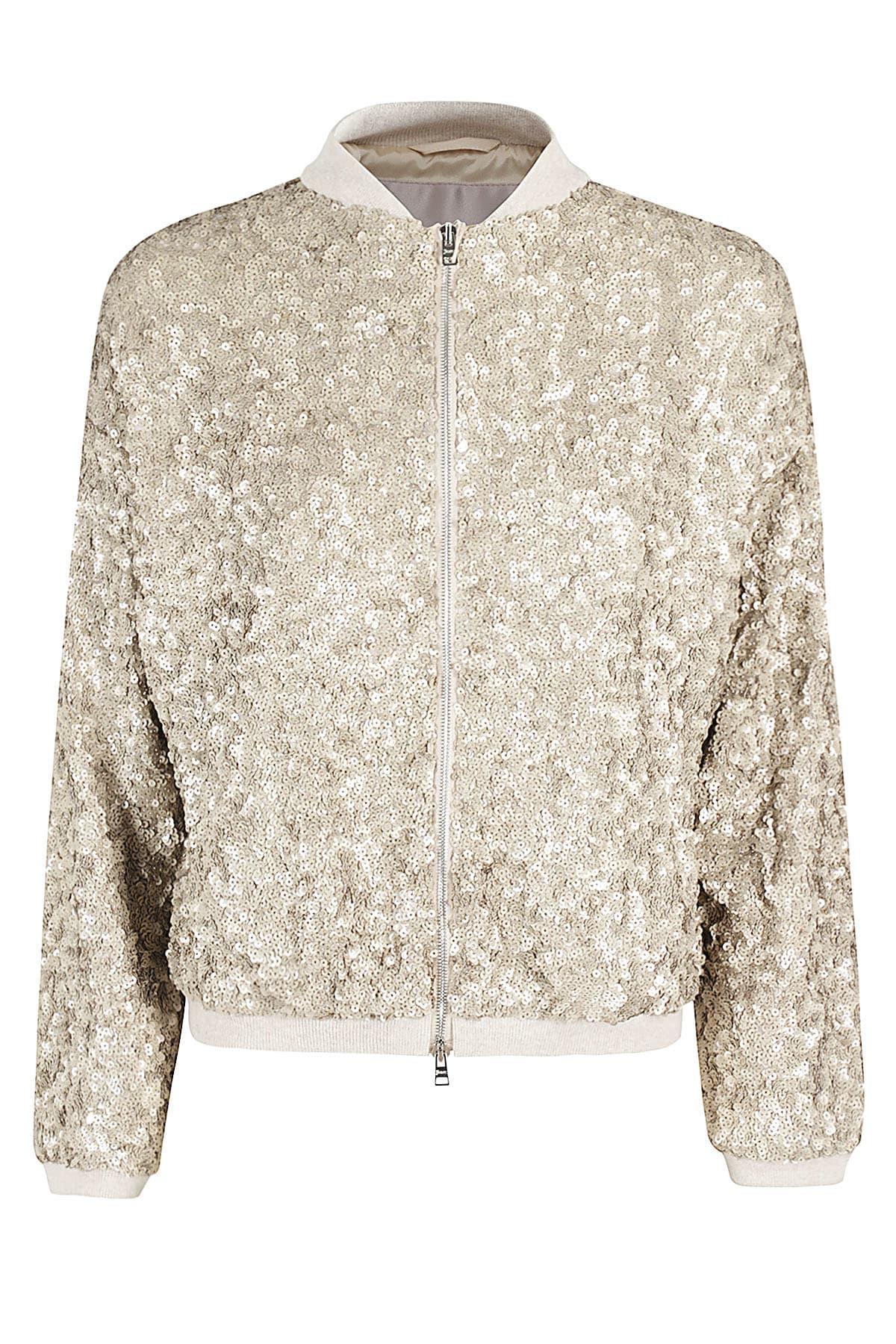 herno gold sequin bomber