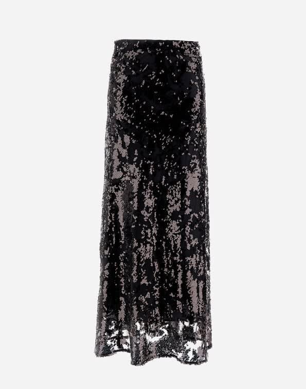 herno gonna in pizzo e paillettes