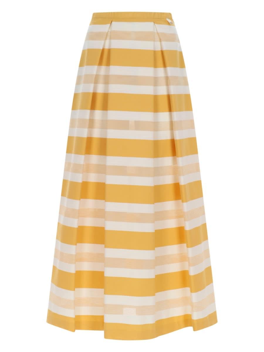 herno gonna lunga a pieghe