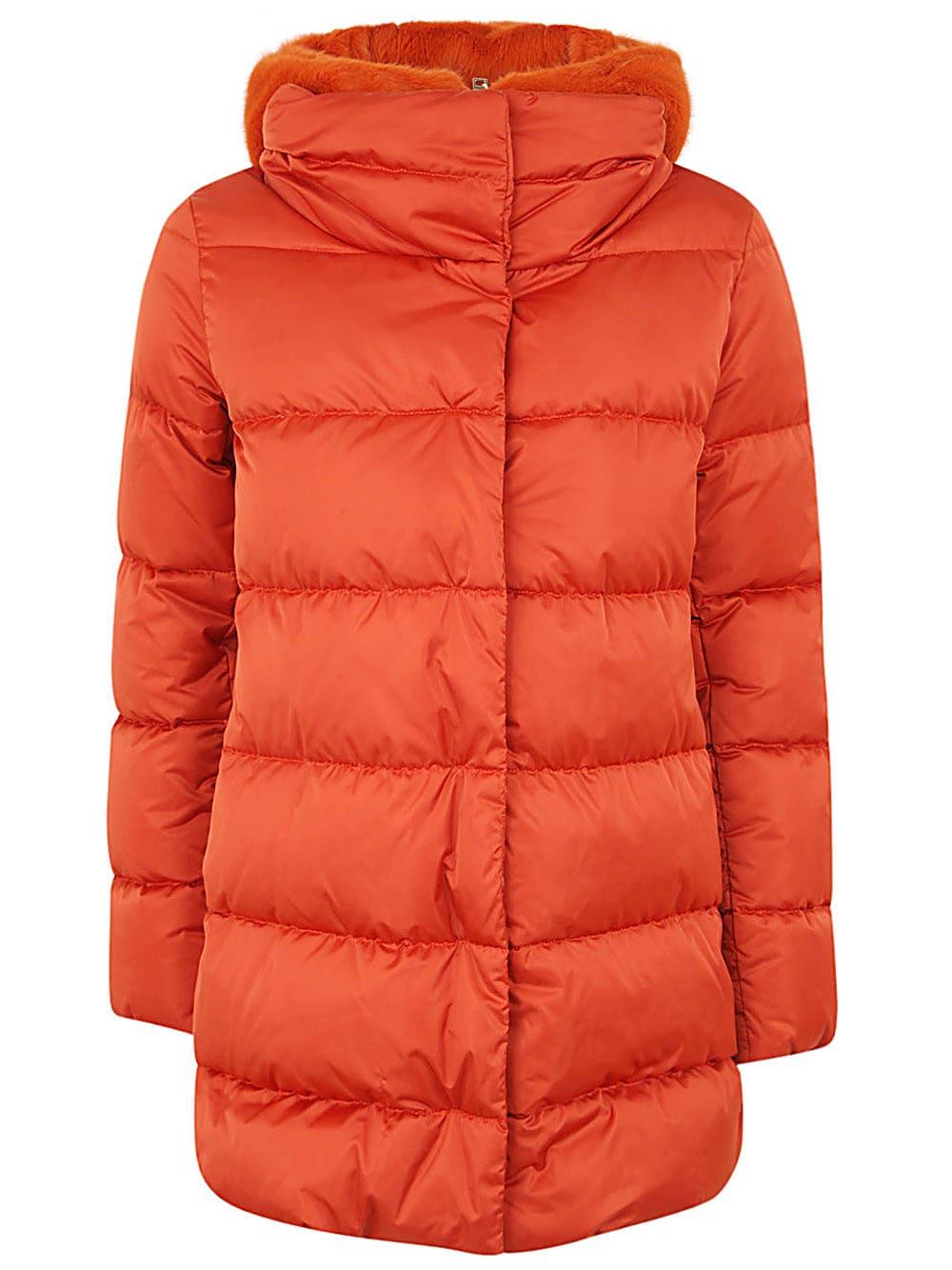 herno high neck long sleeved padded coat