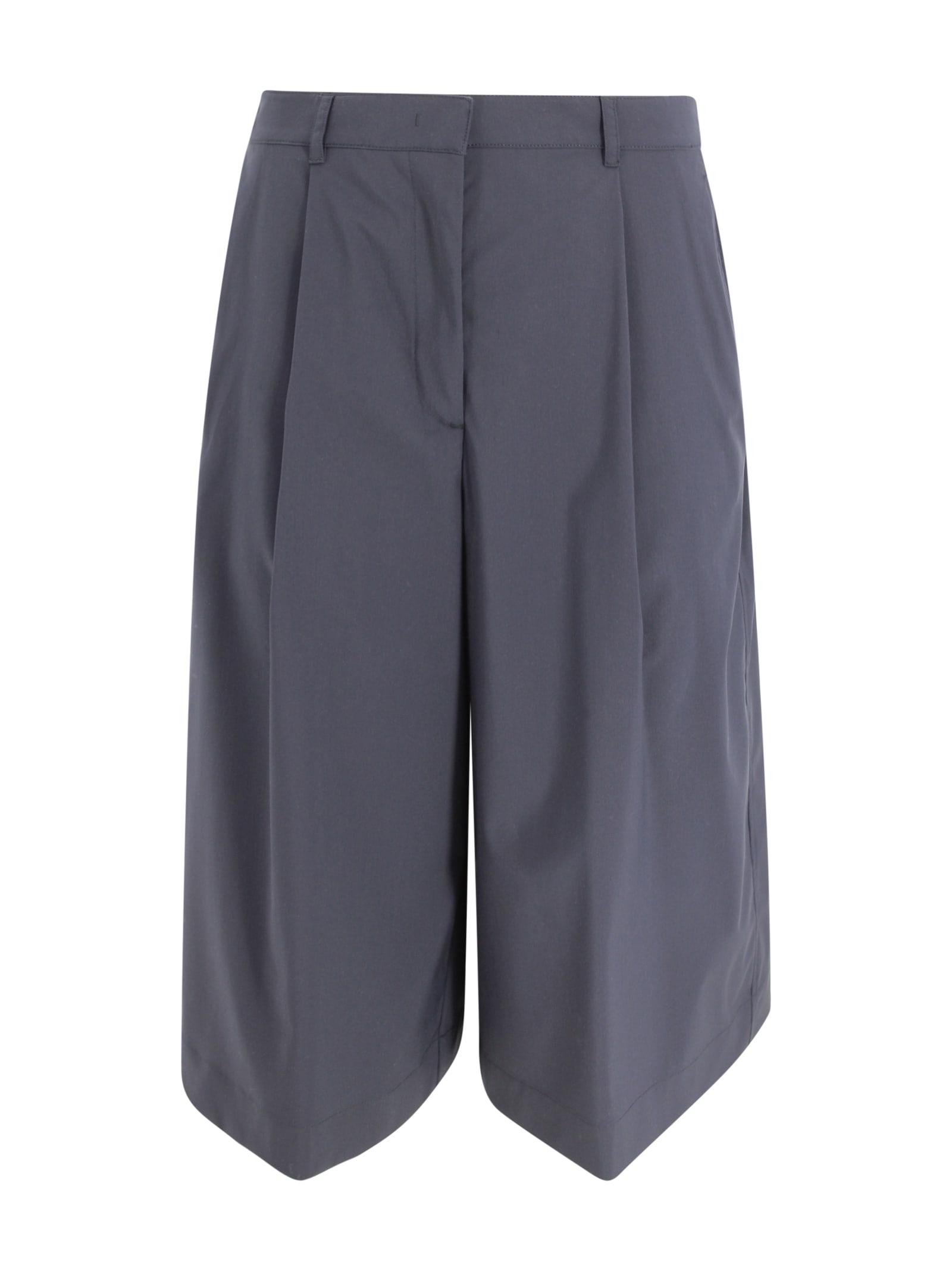 herno high-waisted cotton bermuda shorts