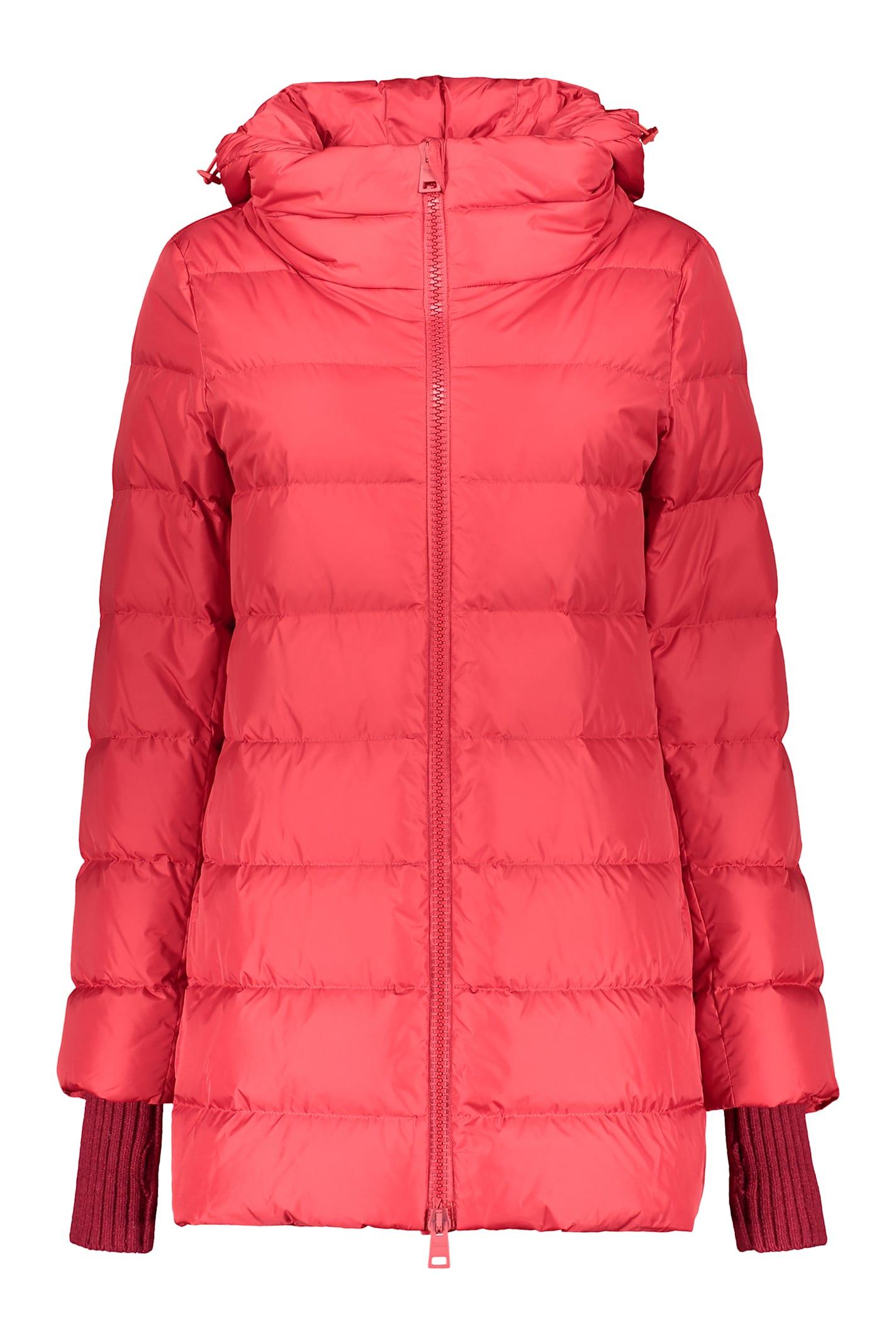 herno hooded full-zip down jacket