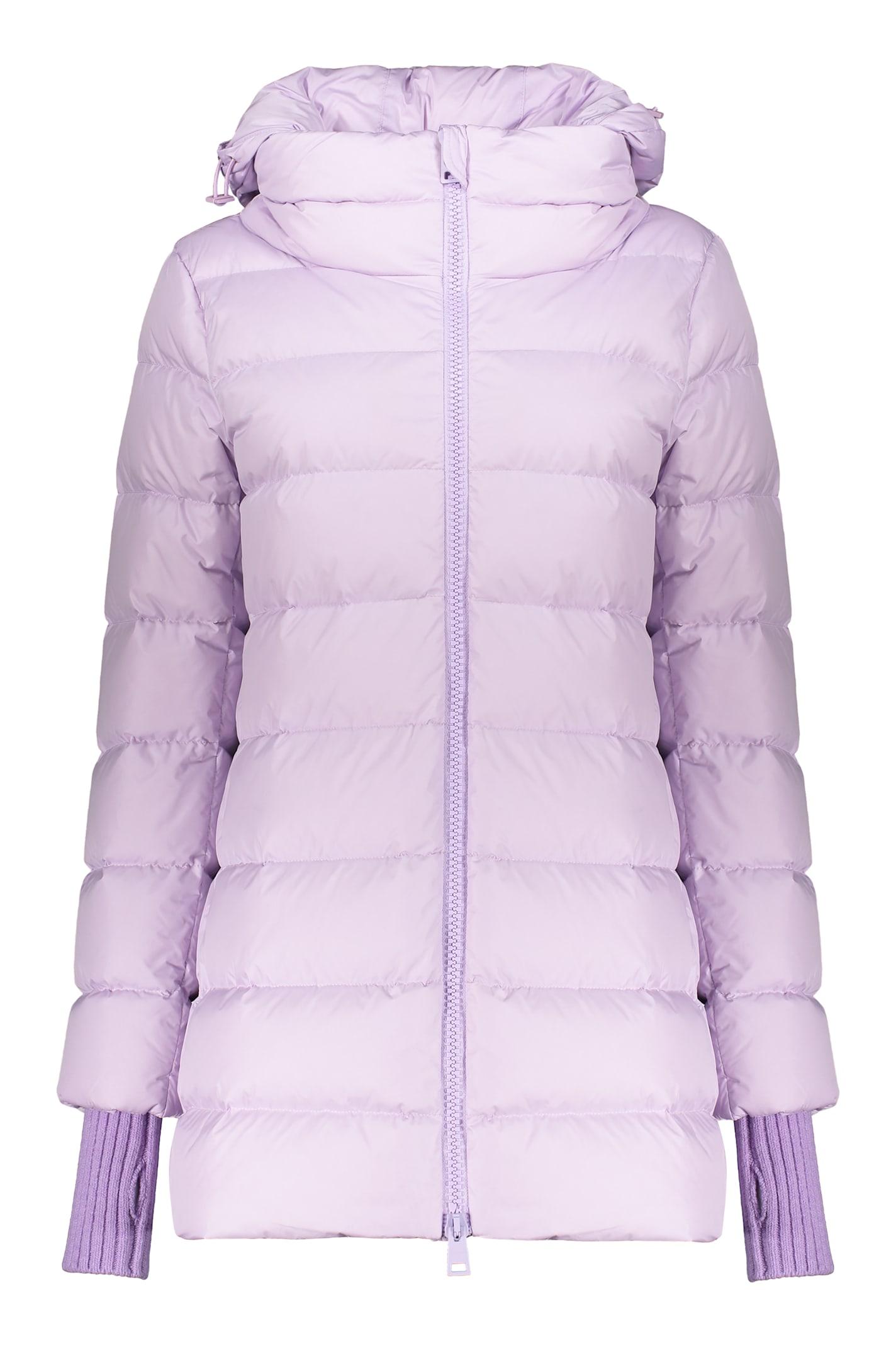 herno hooded full-zip down jacket