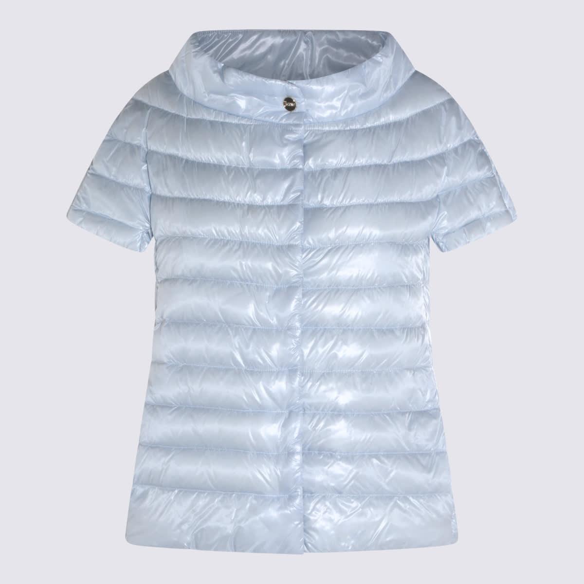 herno light blue down jacket