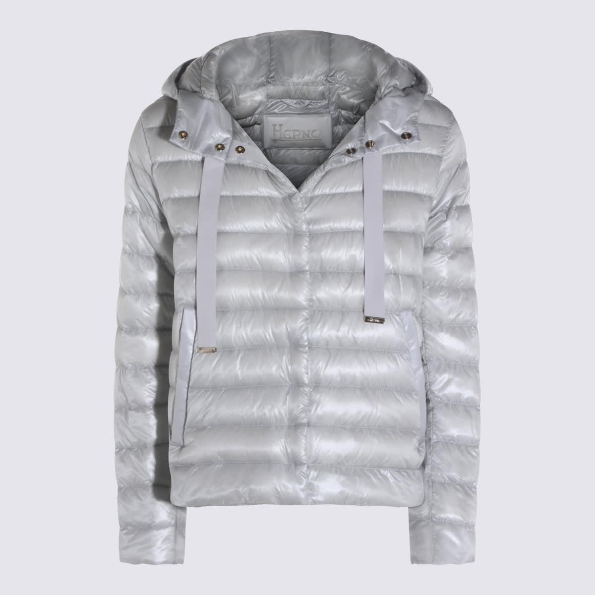 herno light grey down jacket
