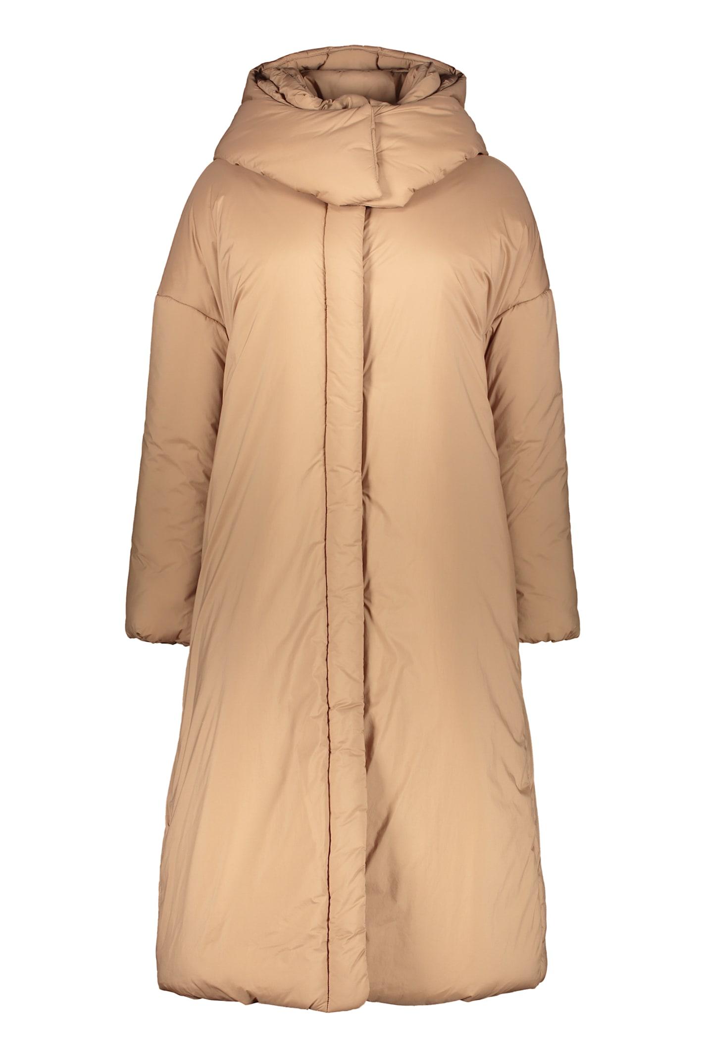 herno long down jacket with hood