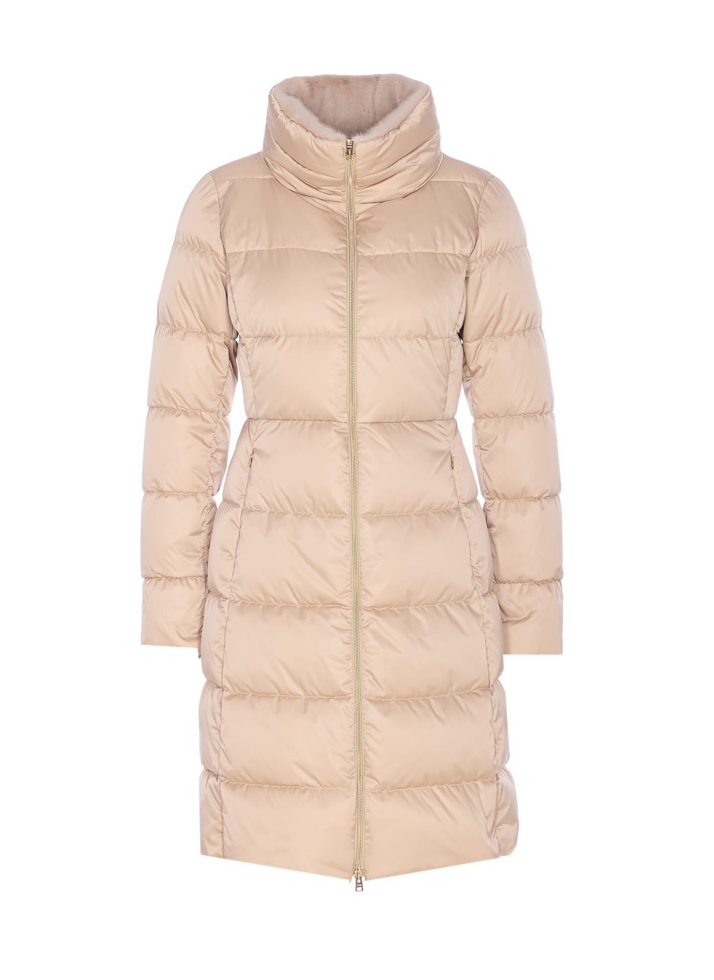 herno medium satin down jacket