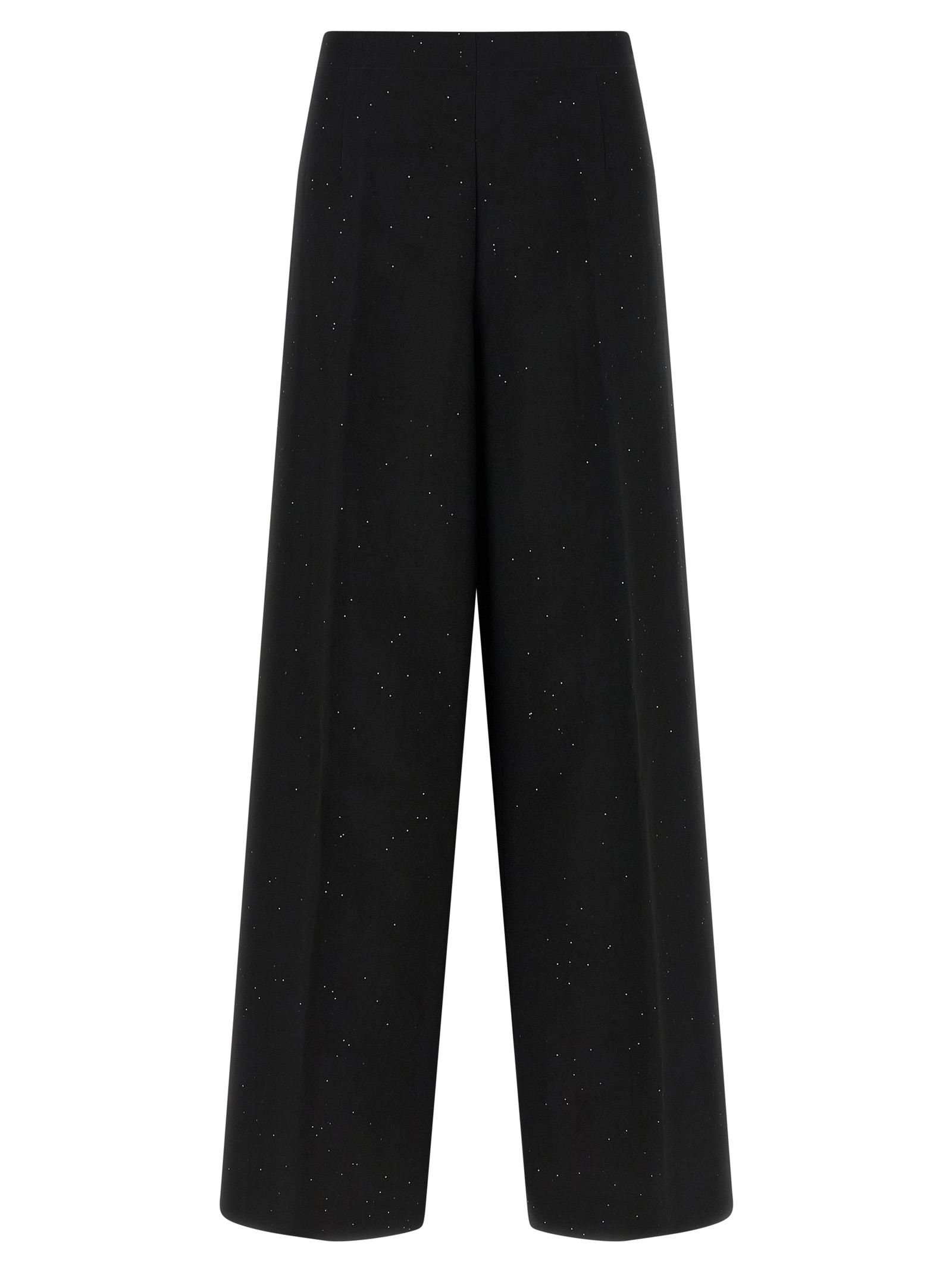 herno micro sequin pants black - women