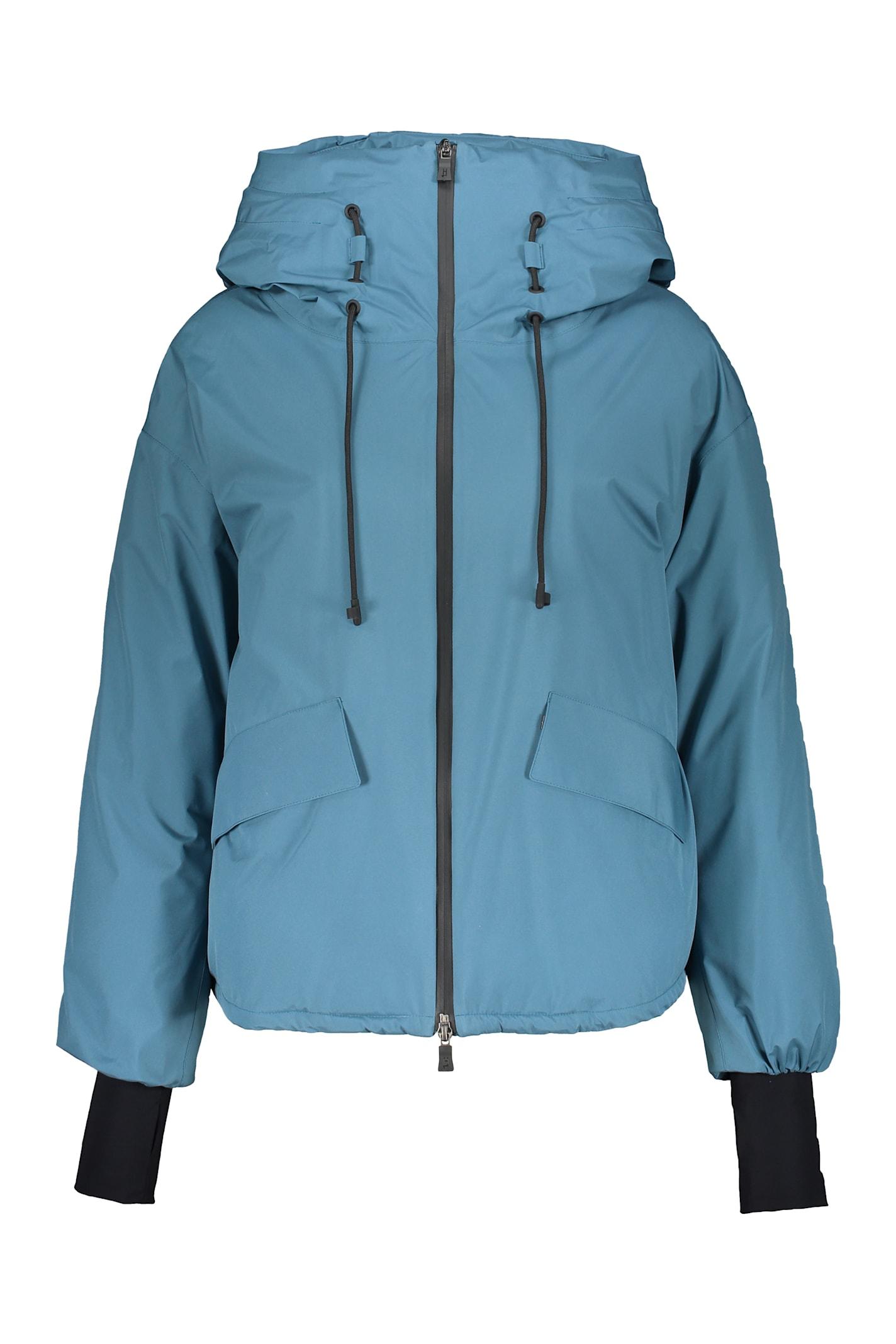 herno modern down jacket with hood and zip