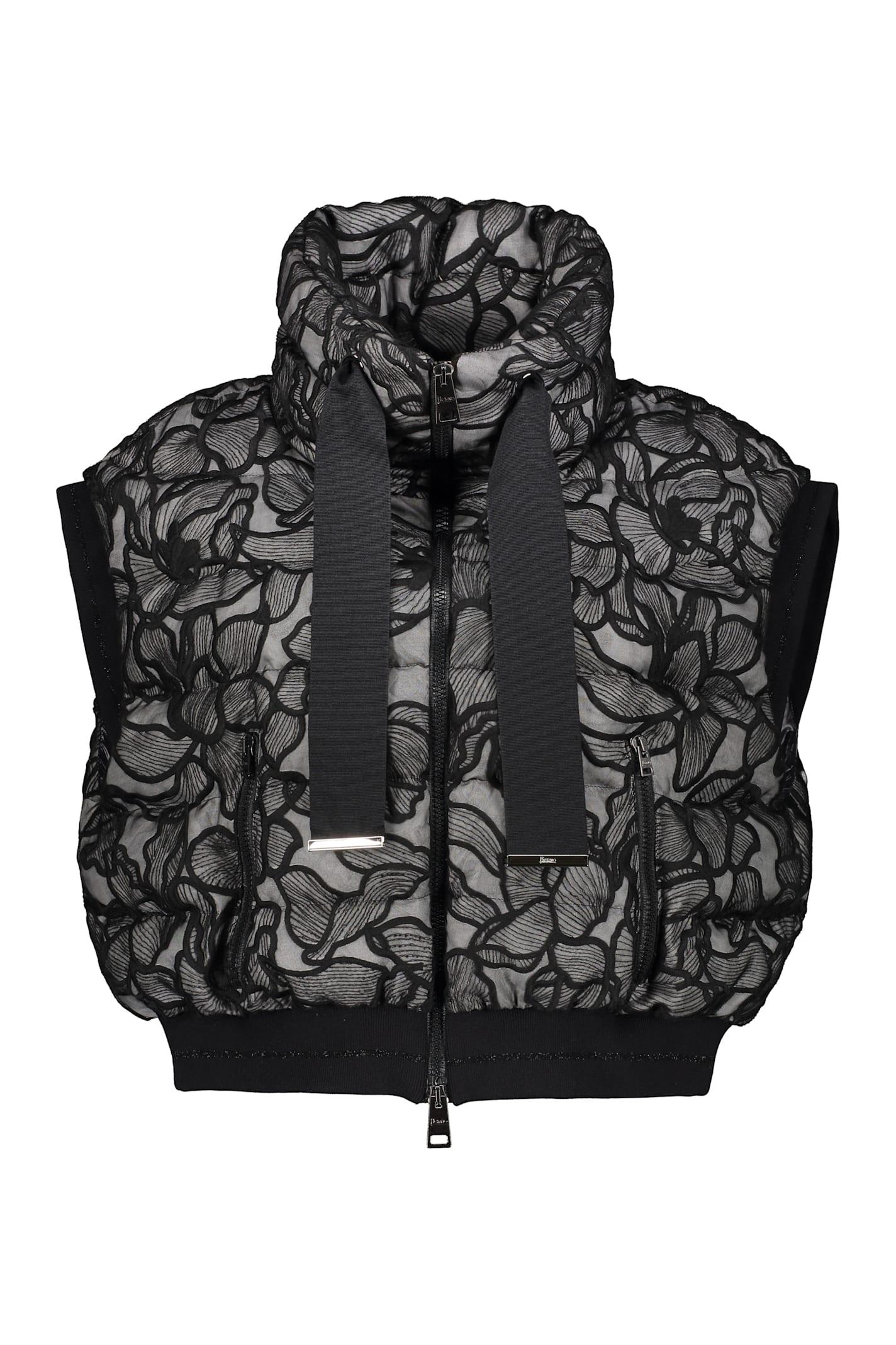 herno modern sleeveless hoodie