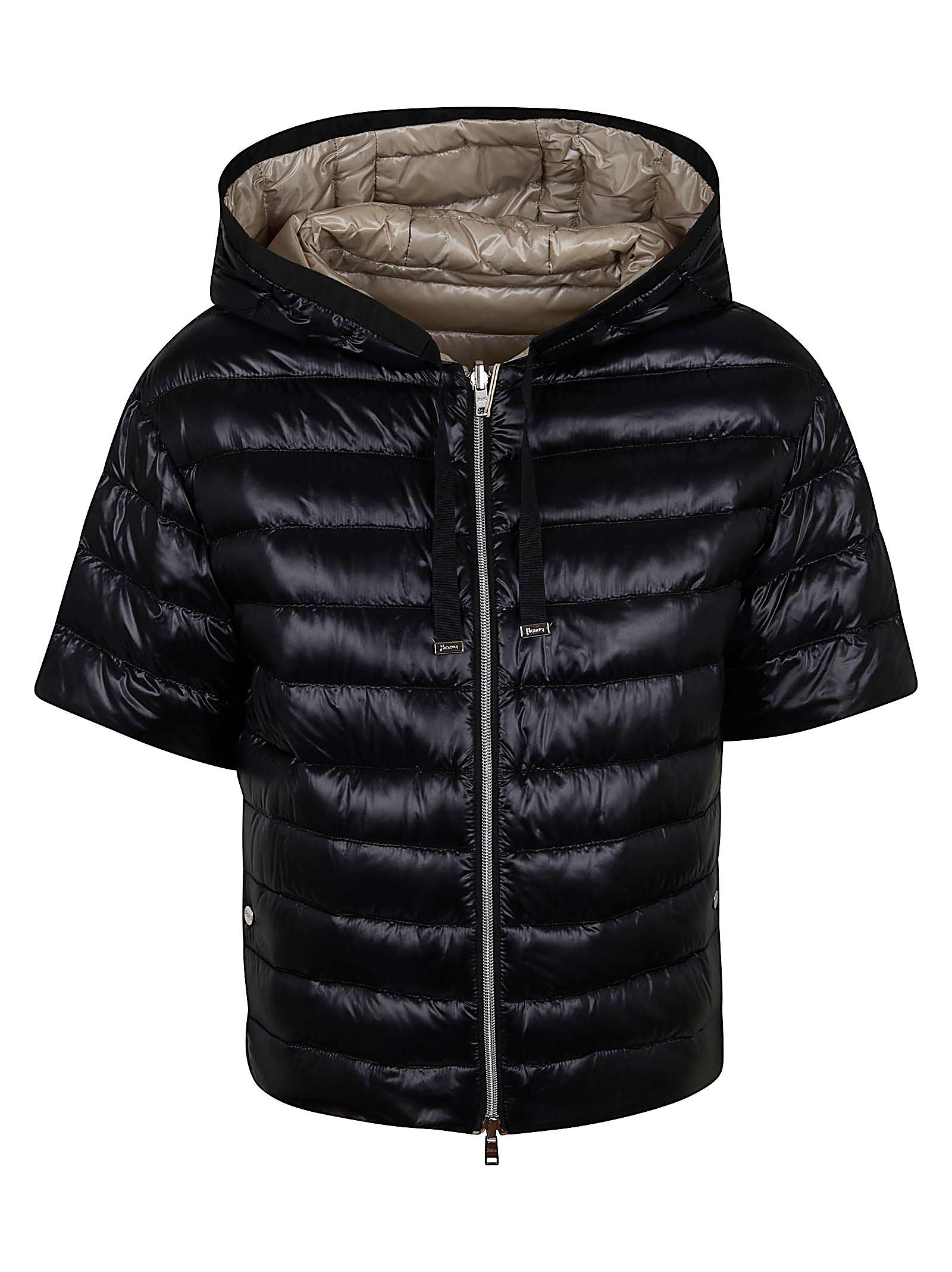 herno padded jacket black giacca - women