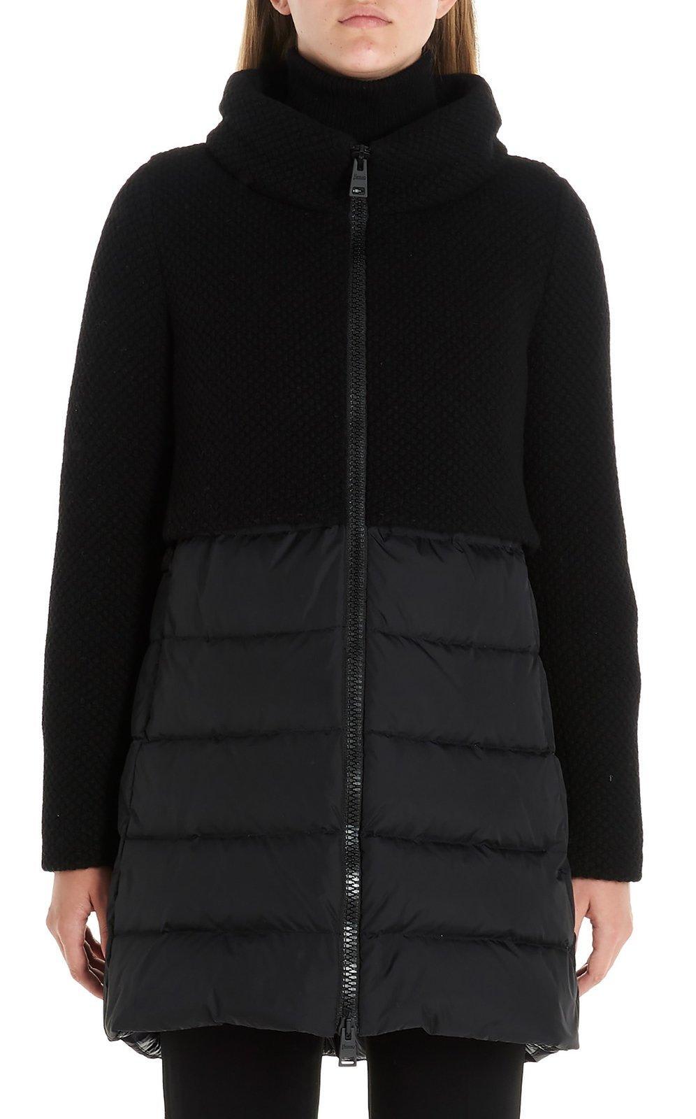 herno panelled padded coat down jacket
