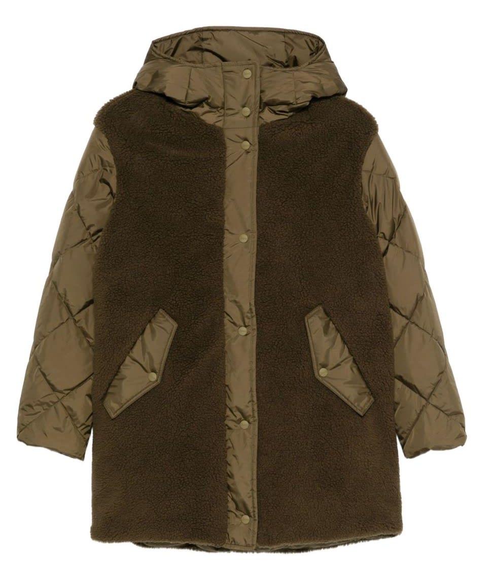 herno parka piumino mix tessuti