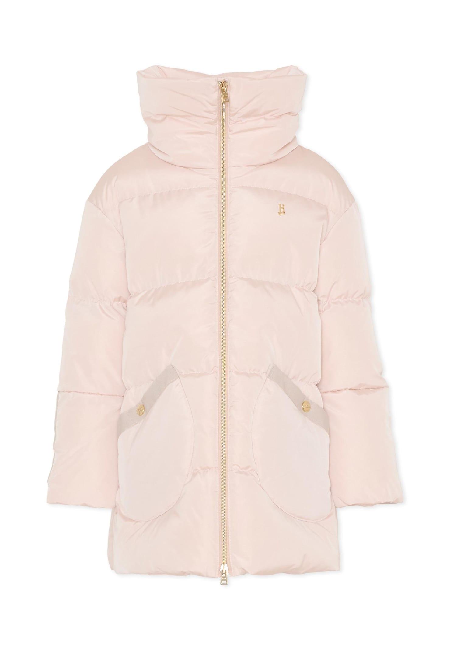herno pink padded jacket for girl