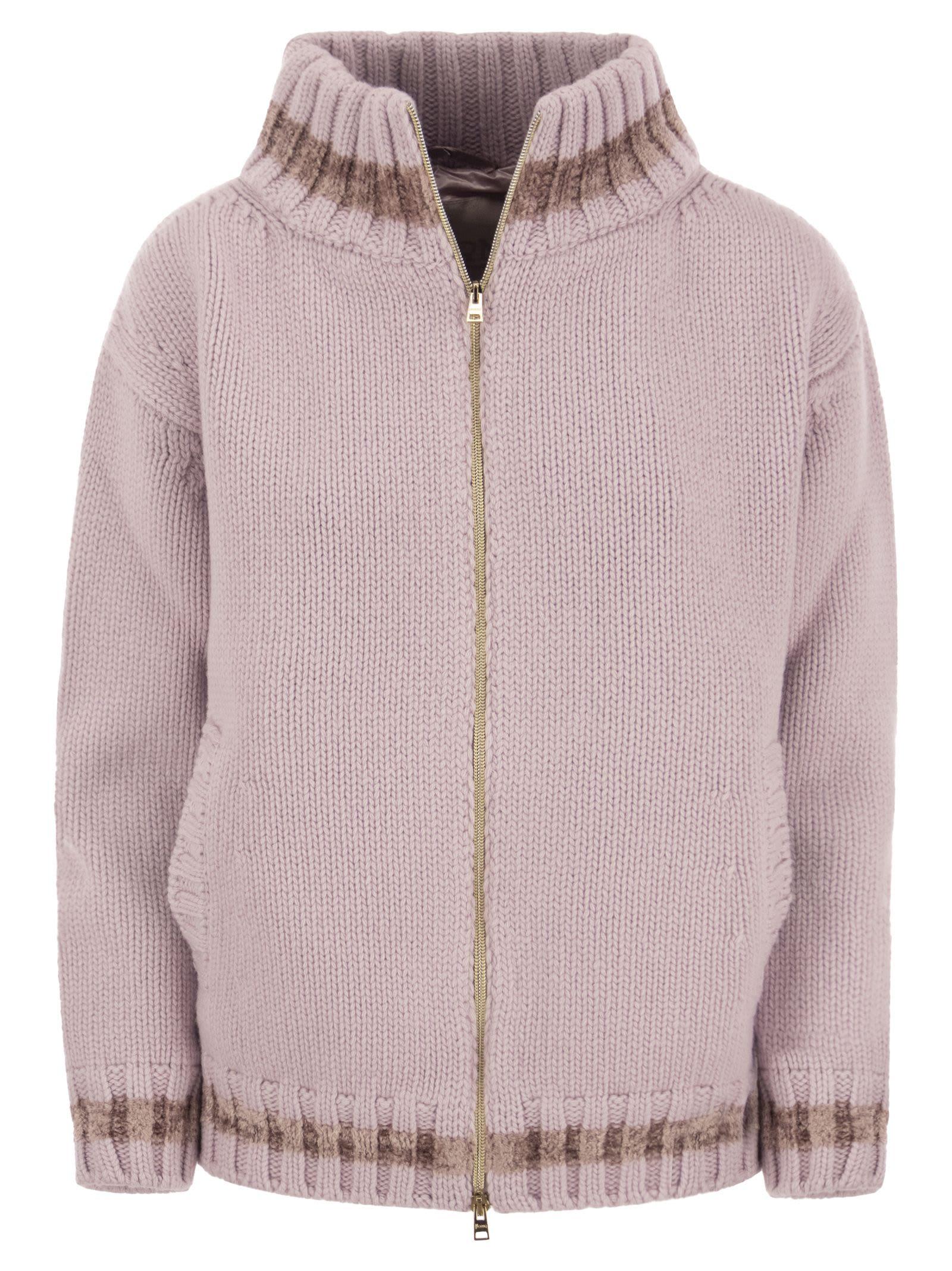 herno pure wool knit cardigan