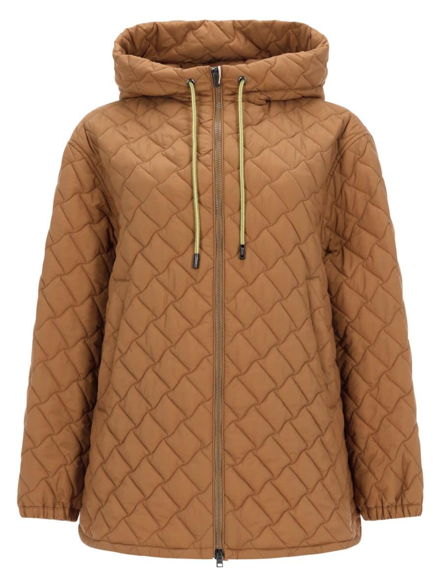 herno quilted jacket with hood