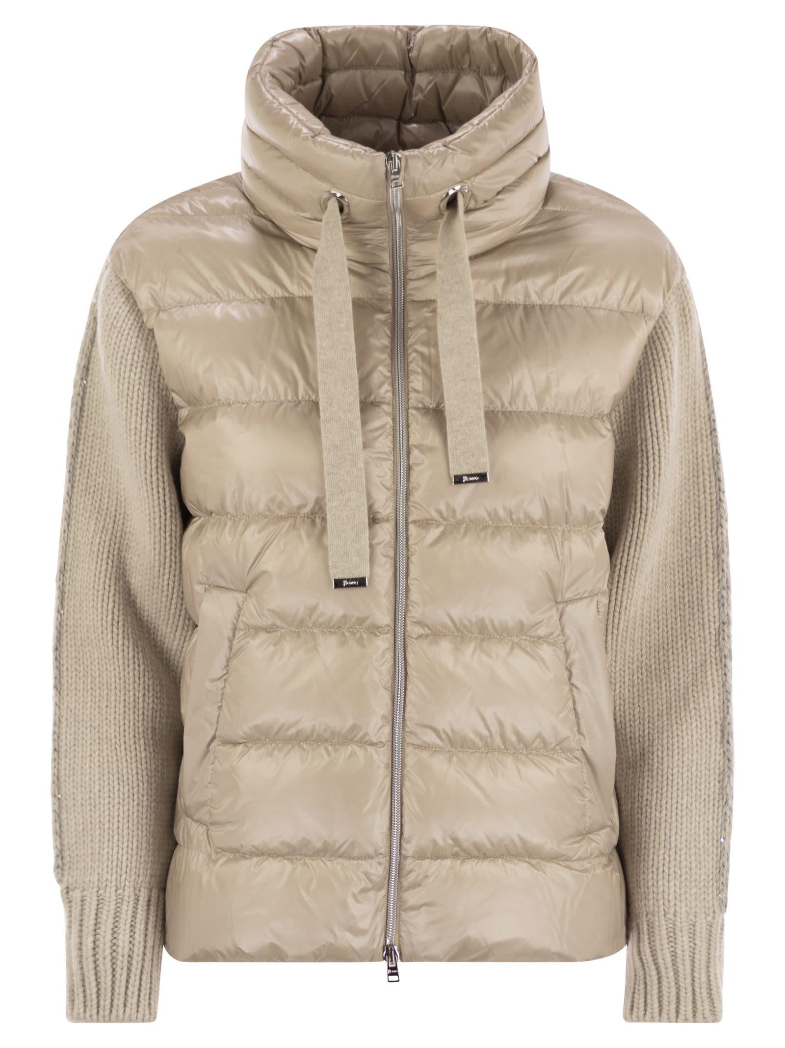 herno resort jacket in ultralight nylon and mesh