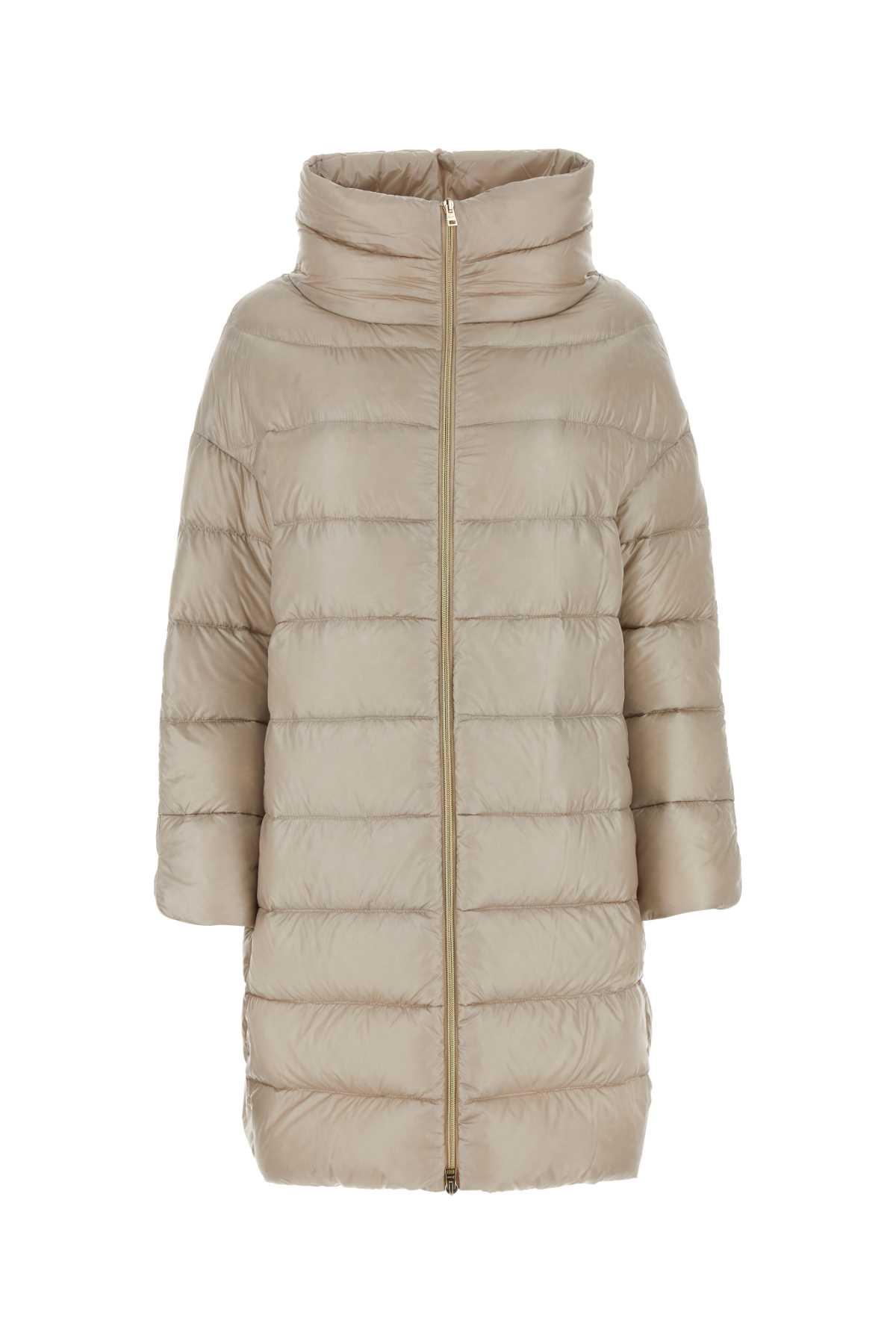 herno sand nylon matilde down jacket