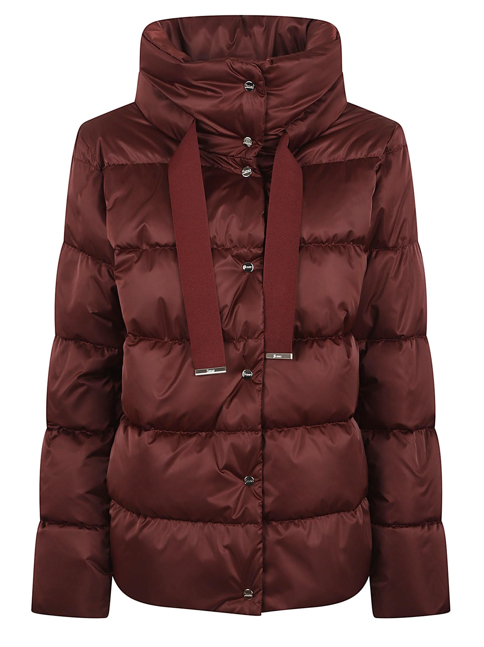 herno satin cape down jacket