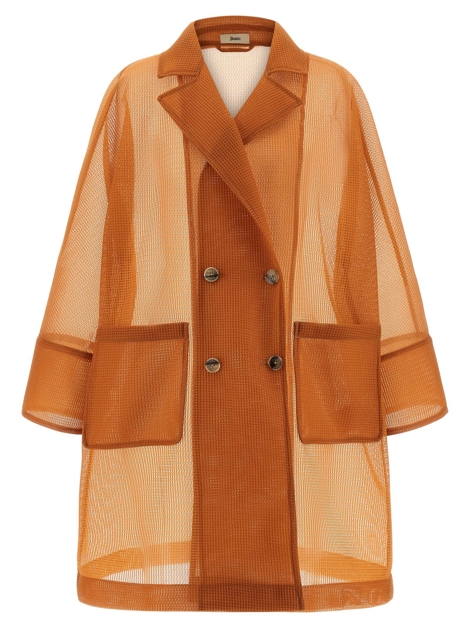 herno see-through coat