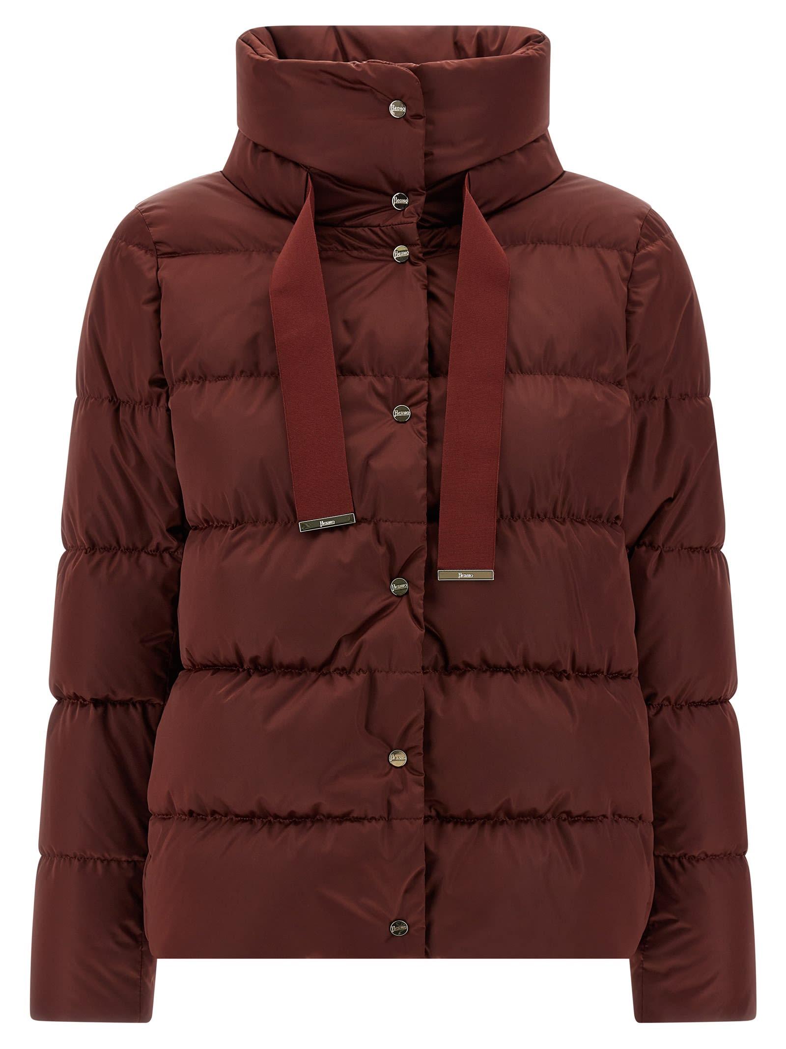 herno shiny satin down jacket