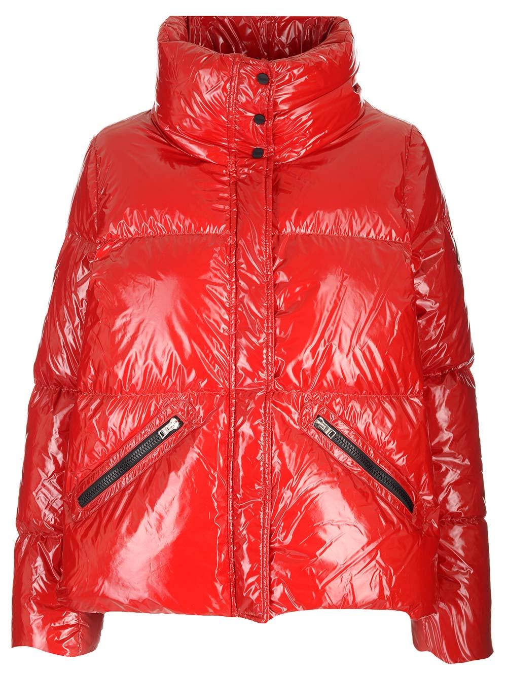 herno short glossy down jacket