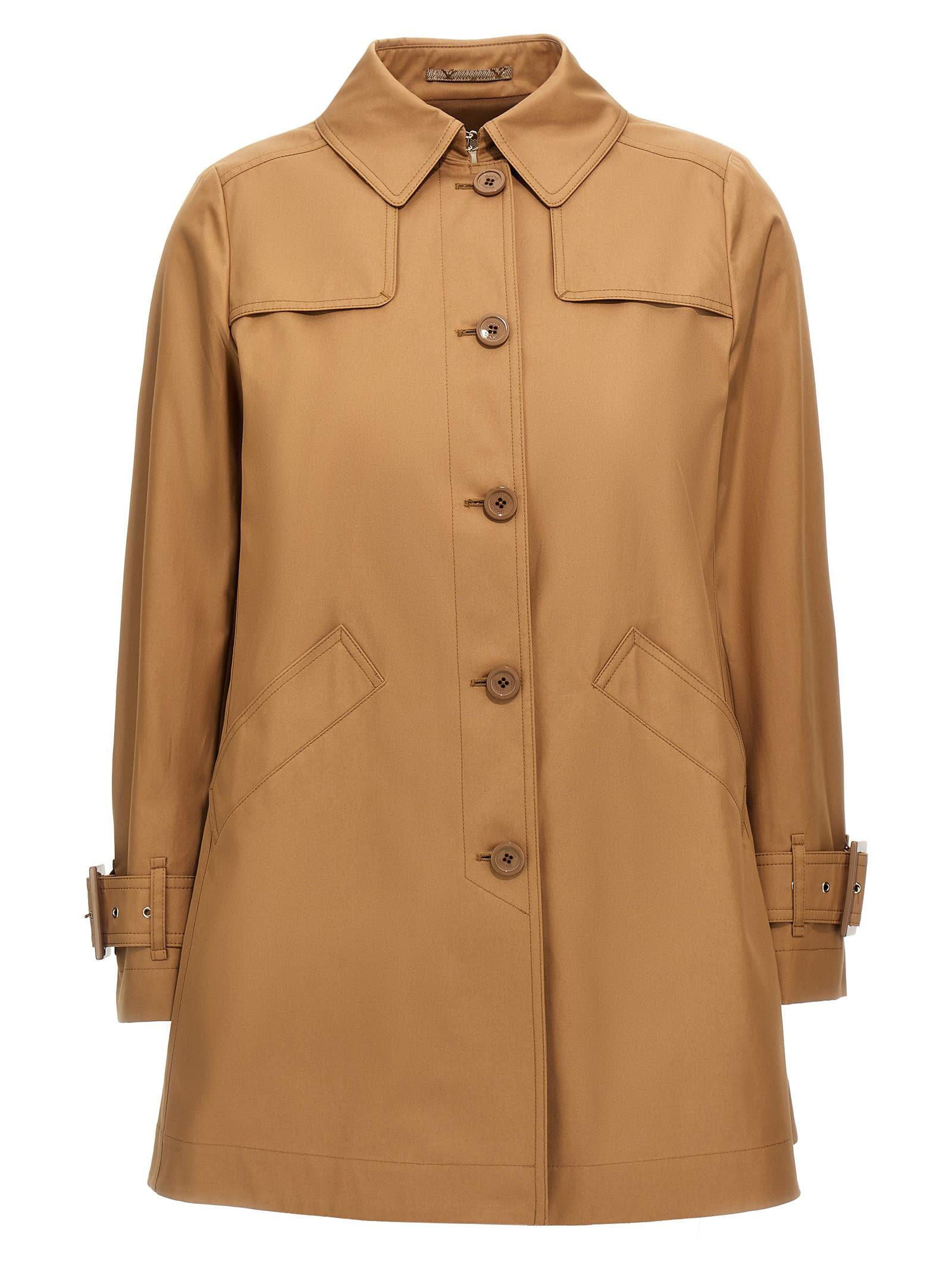 herno short trench coat