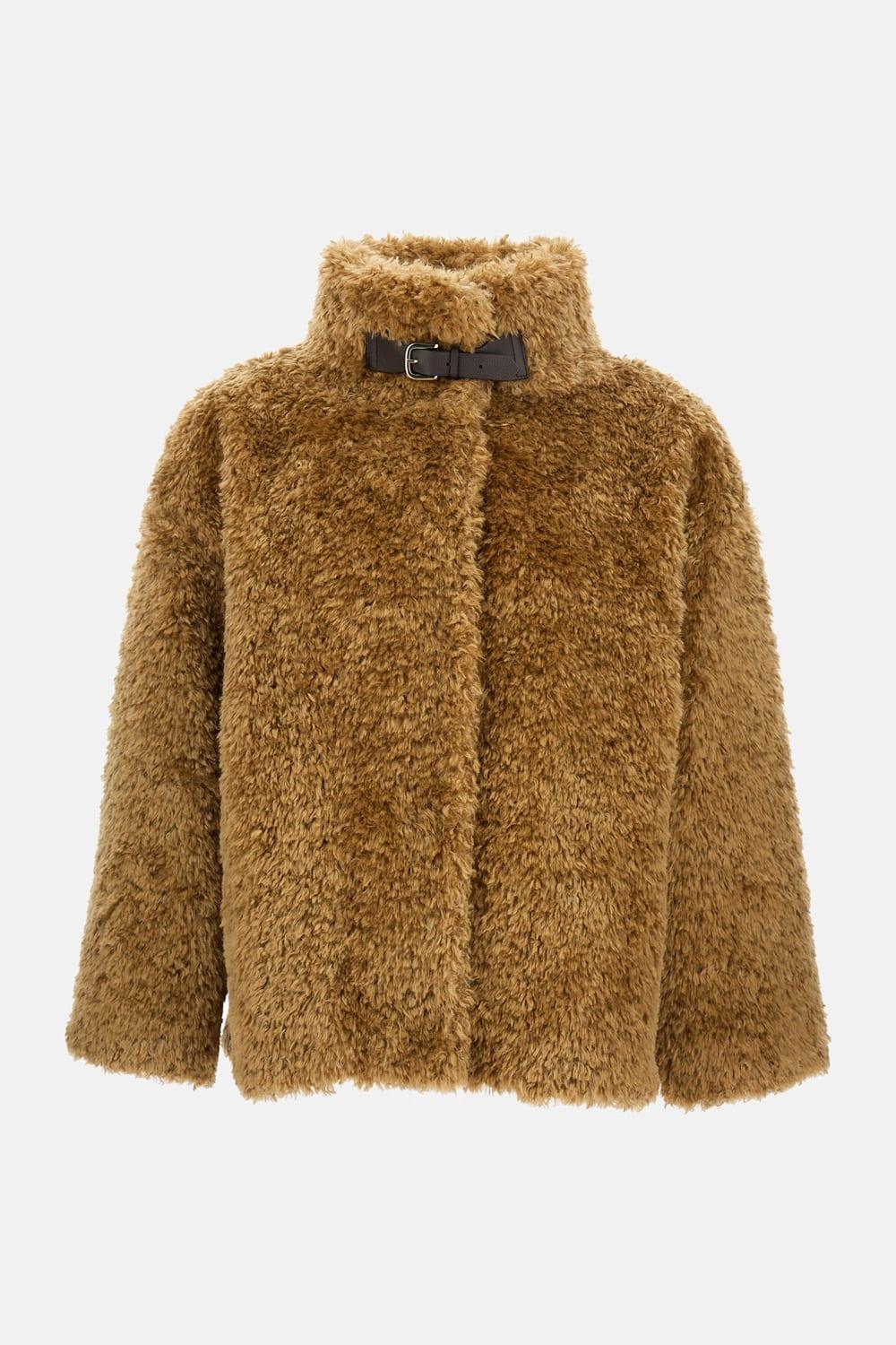 herno soft faux fur coat