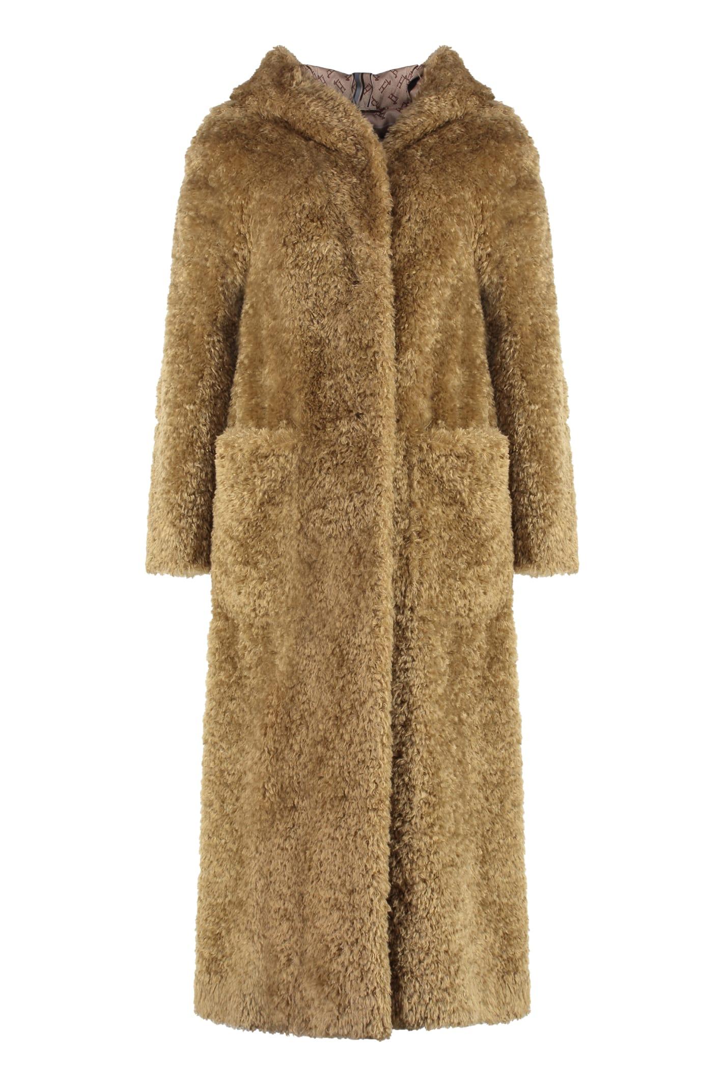 herno vegan fur coat