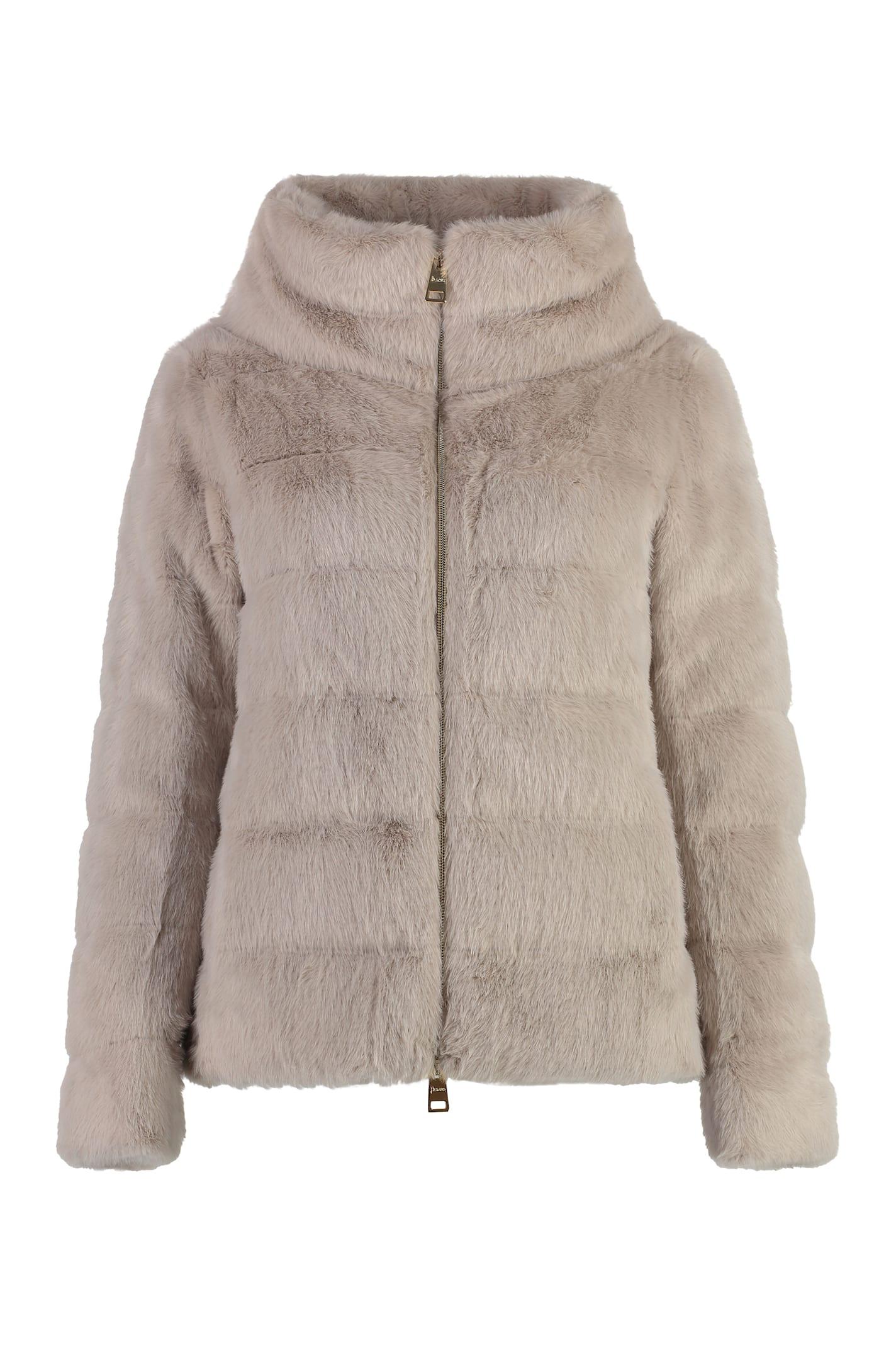 herno vegan fur jacket