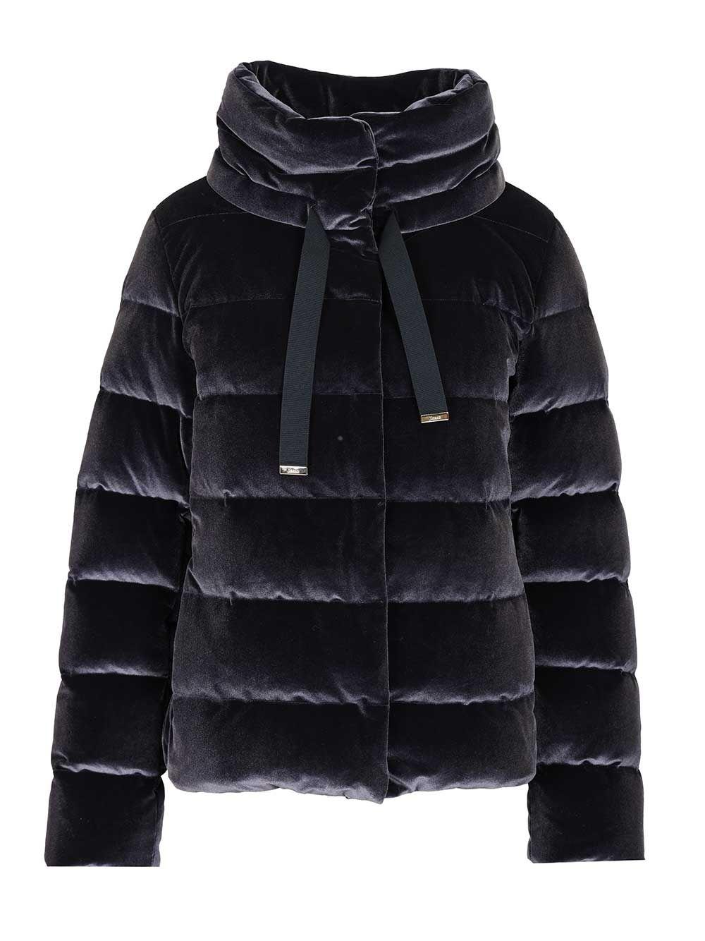herno velvet padded down jacket