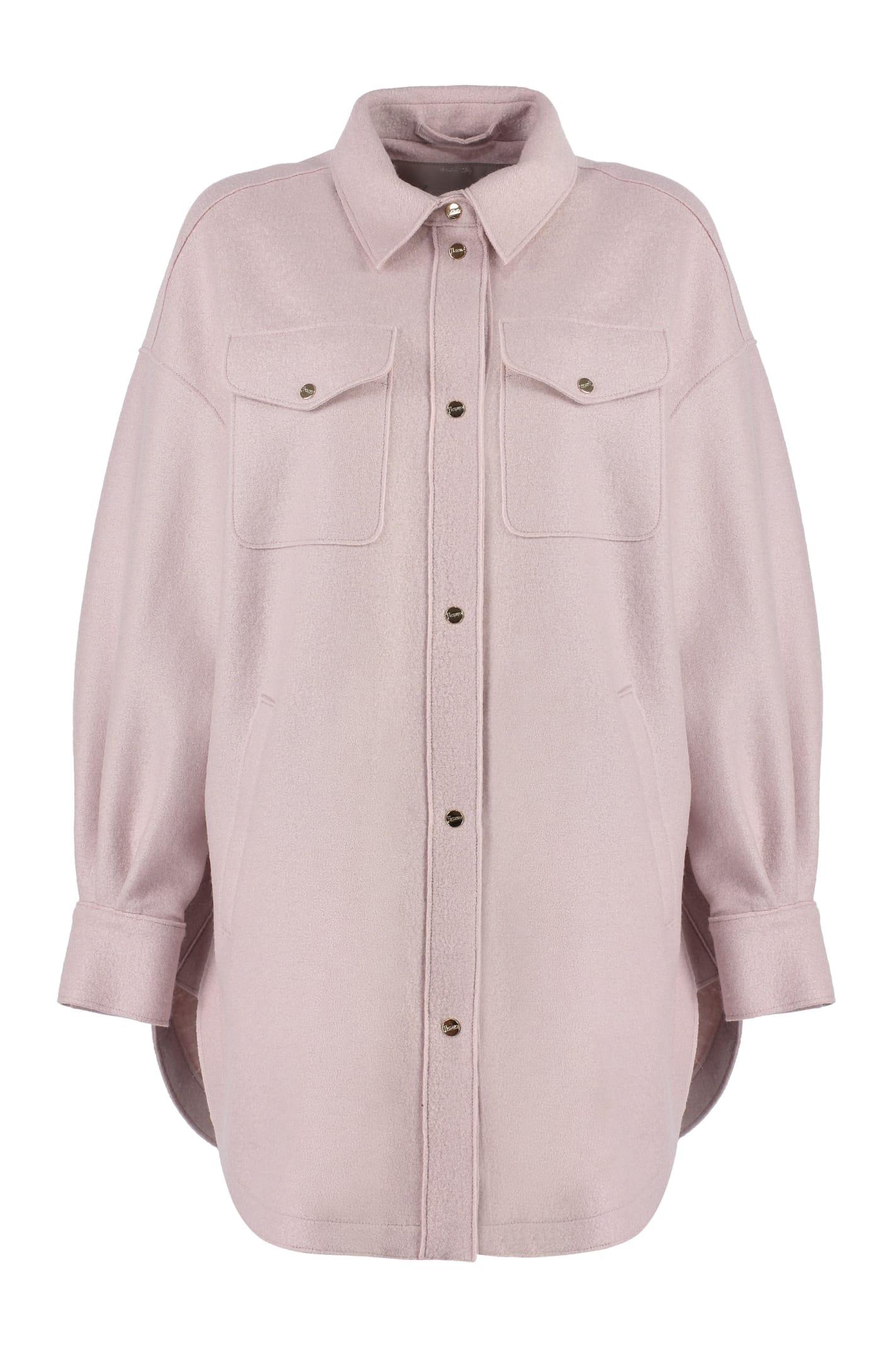 herno virgin wool overshirt