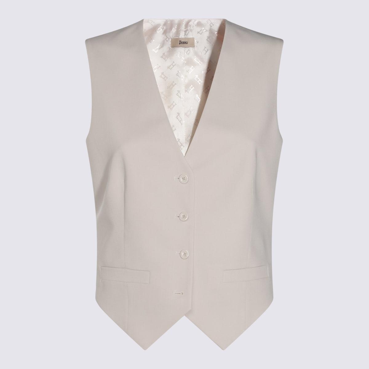 herno white gilet top